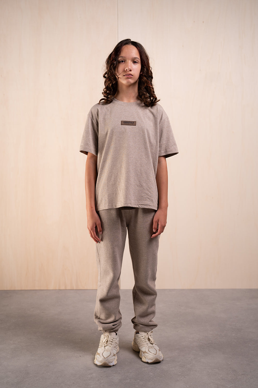 Kids Rubber Shirt – Dark Beige