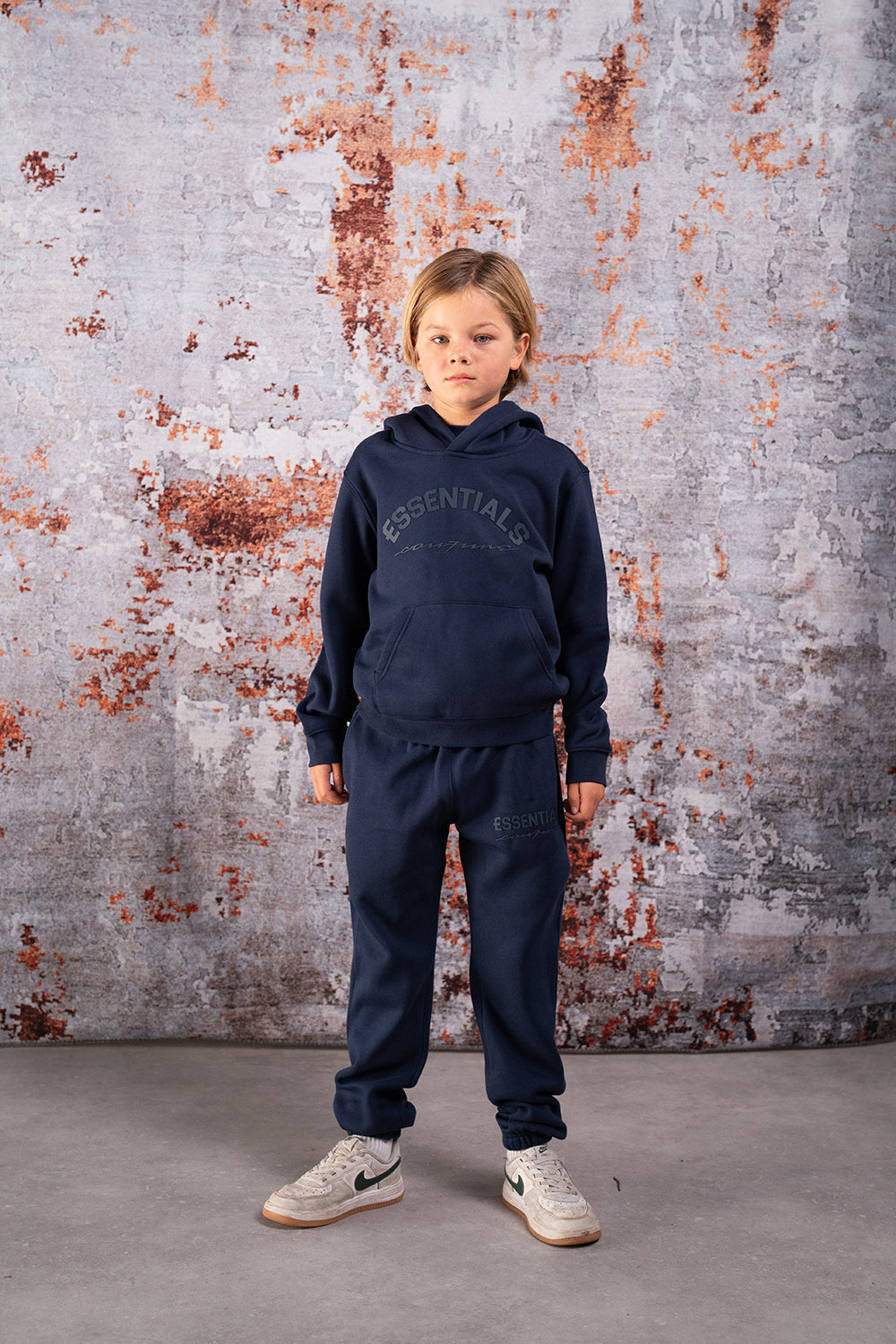 Kids Basic Tracksuit – Navy Blue