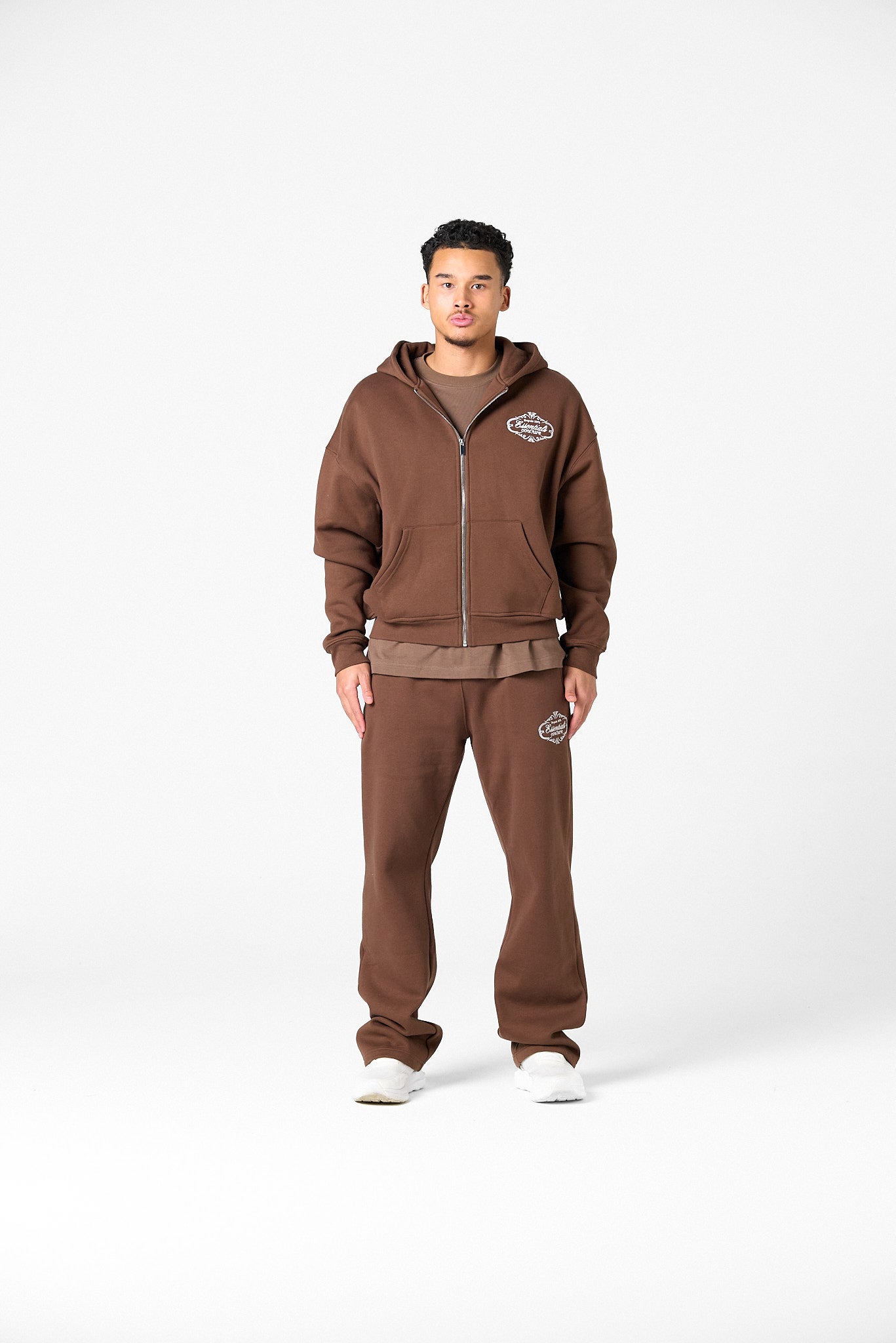 ROYAL ZIPPER TRACKSUIT - CHOCOLATE