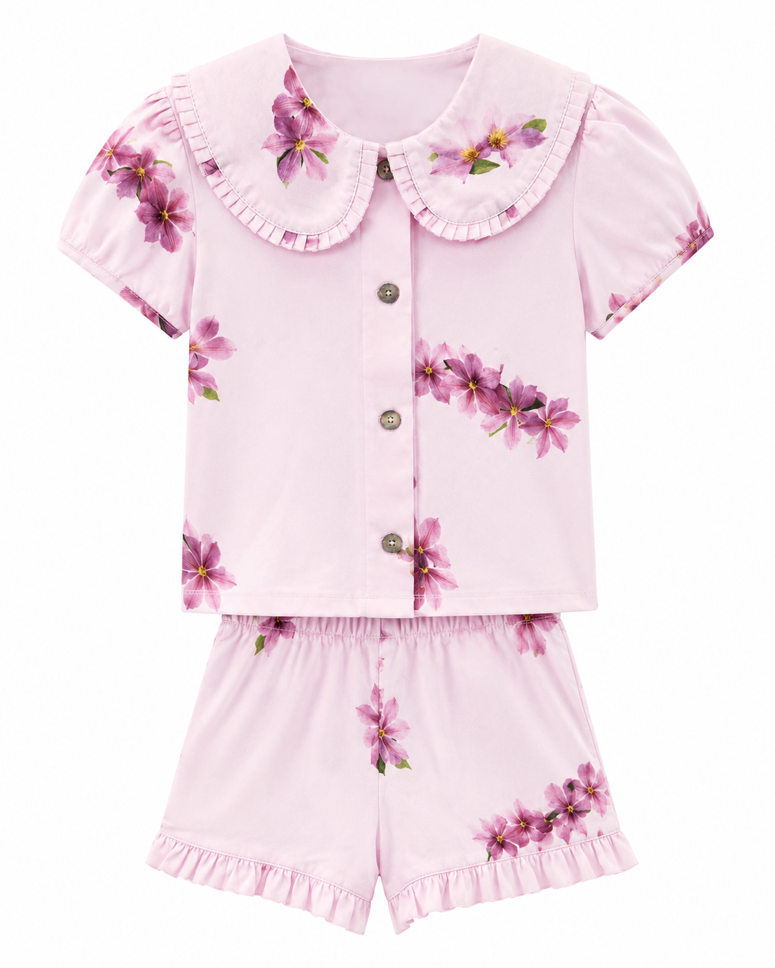 Phi Short - Lila bloemen