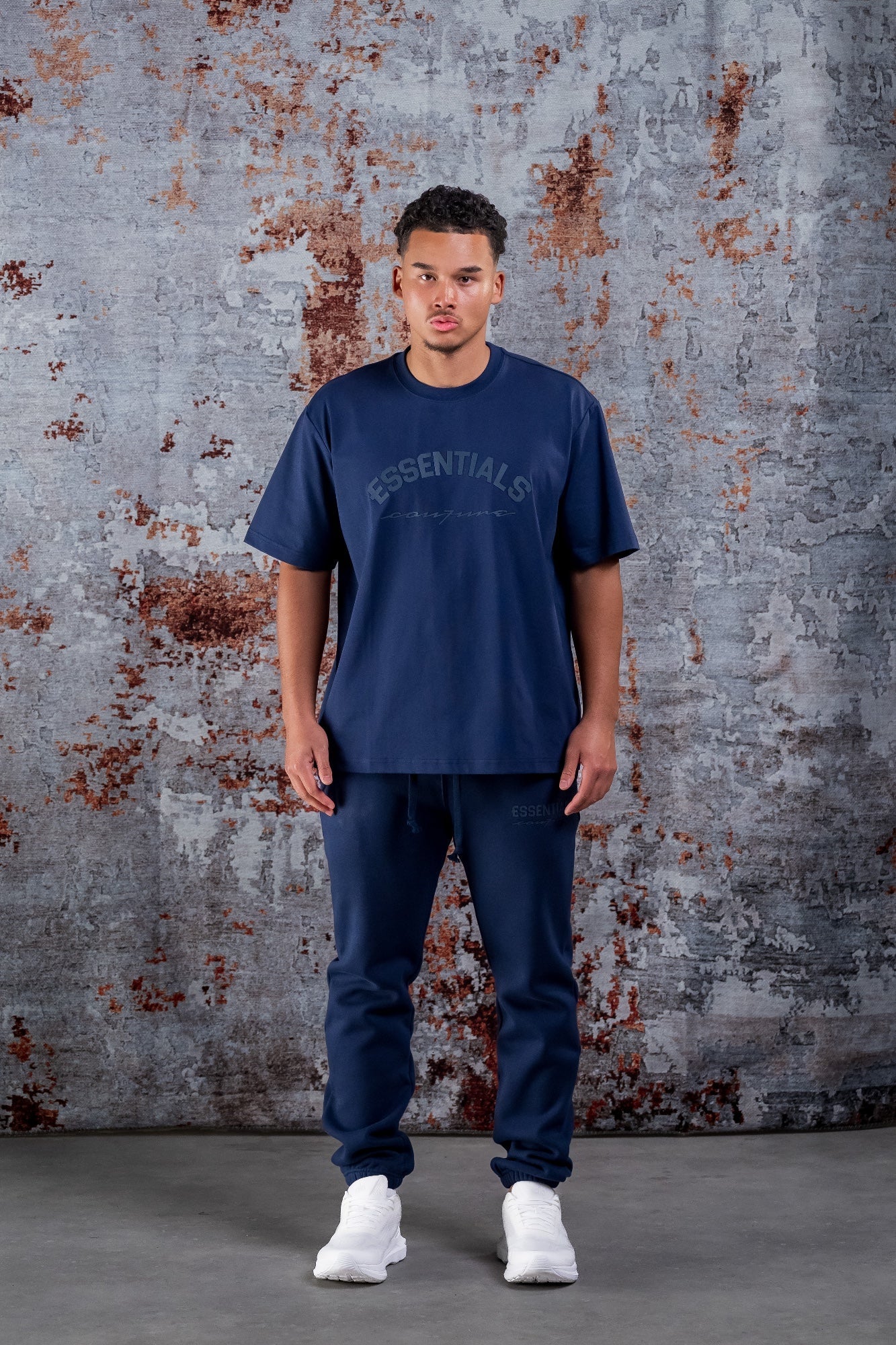 Essentials BASIC CURVE SHIRT – NAVY BLAU