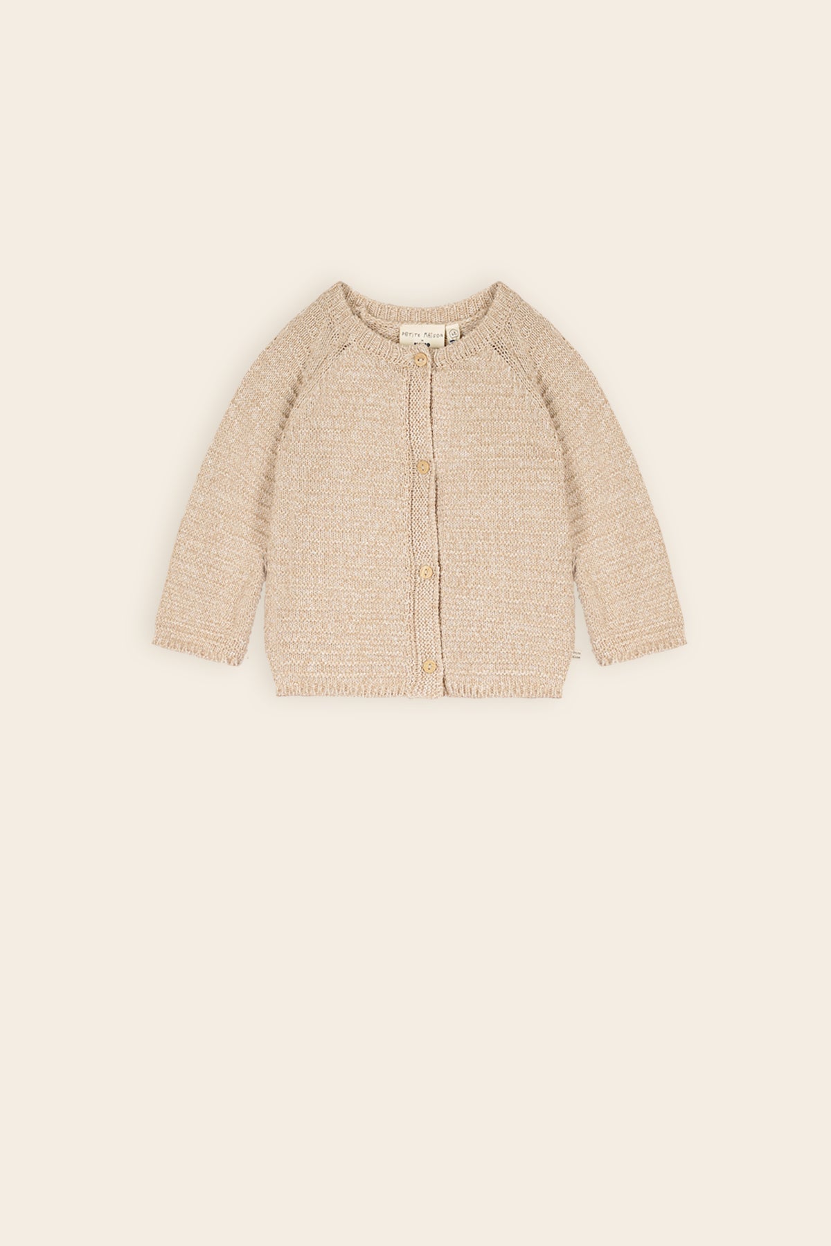 Petite Maison Gehaakte vestje Oatmeal 7302