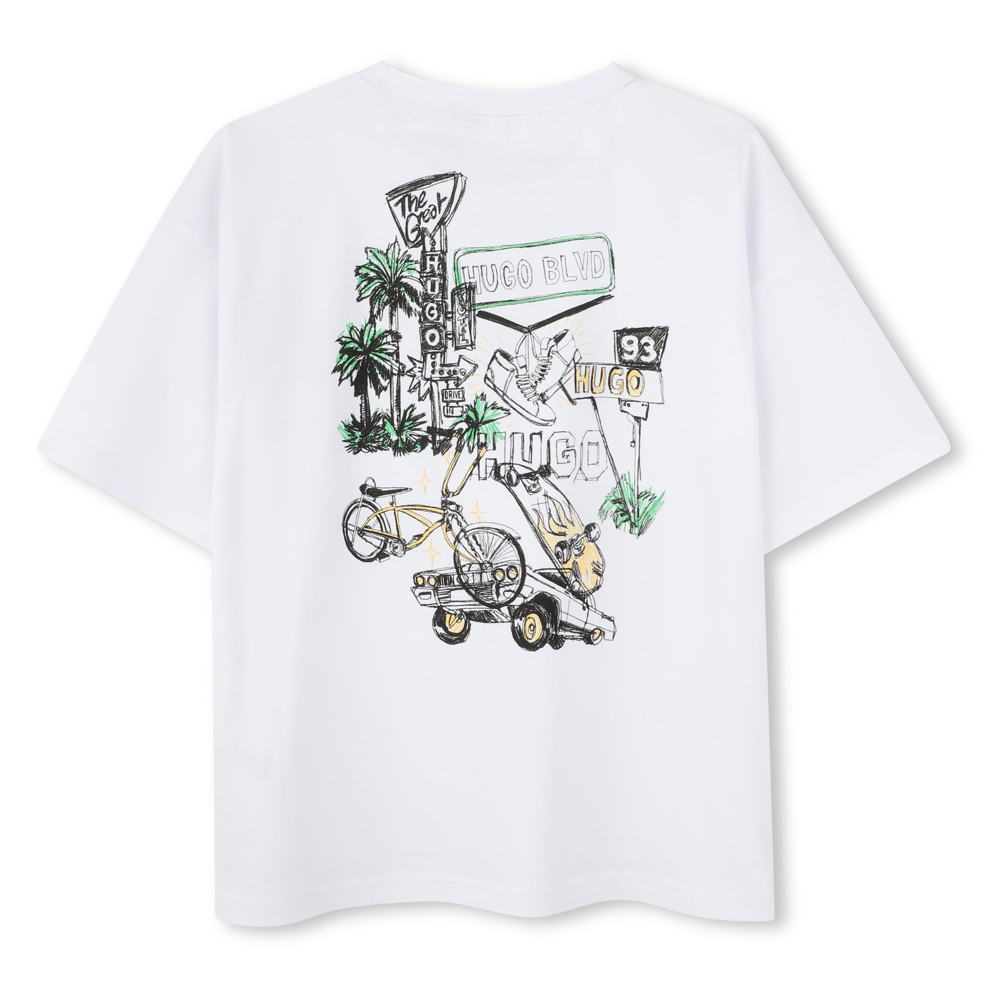 HUGO jongens T-shirts White G00345 – designer kinderkleding | Niñoz Almere