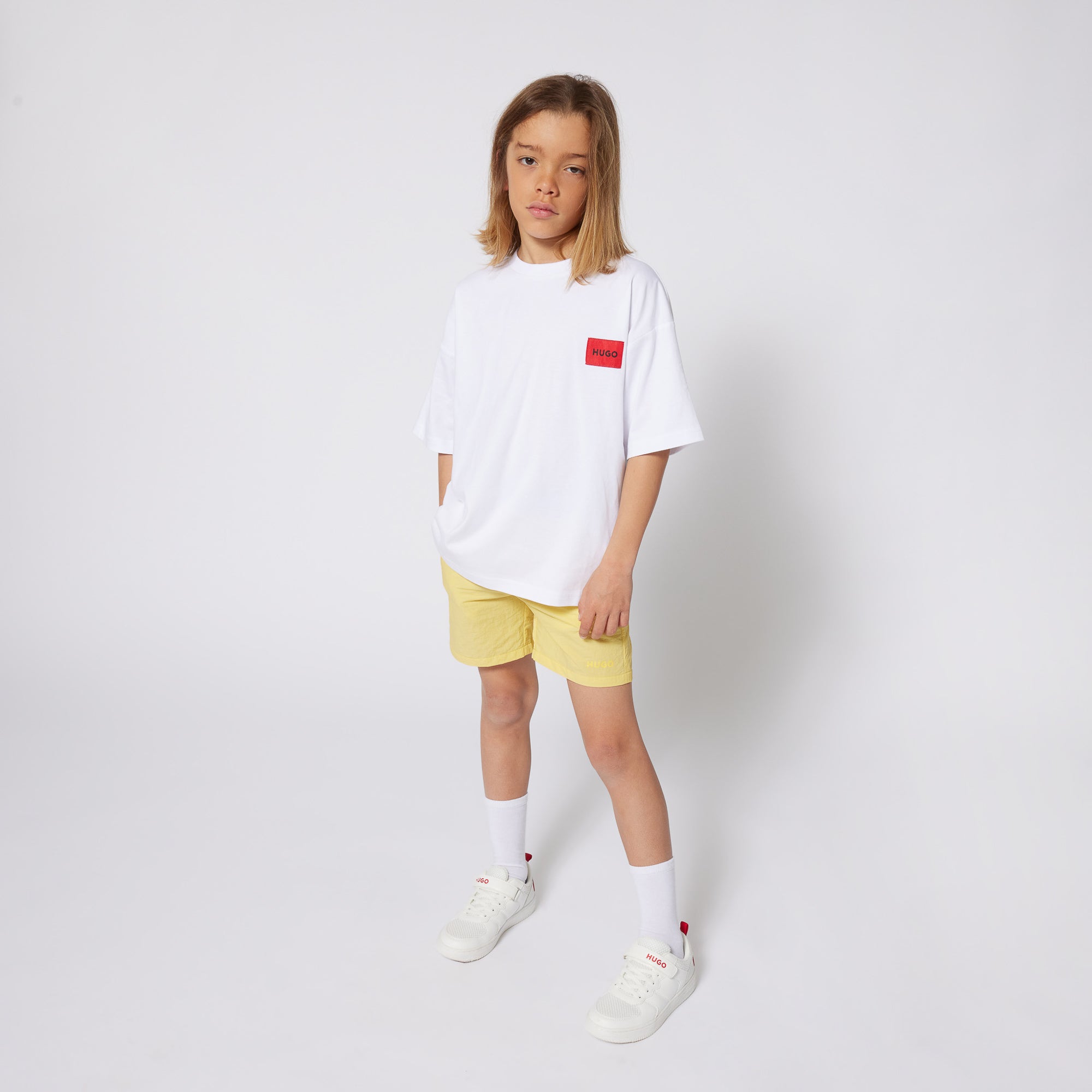 HUGO jongens T-shirts White G00345 – designer kinderkleding | Niñoz Almere