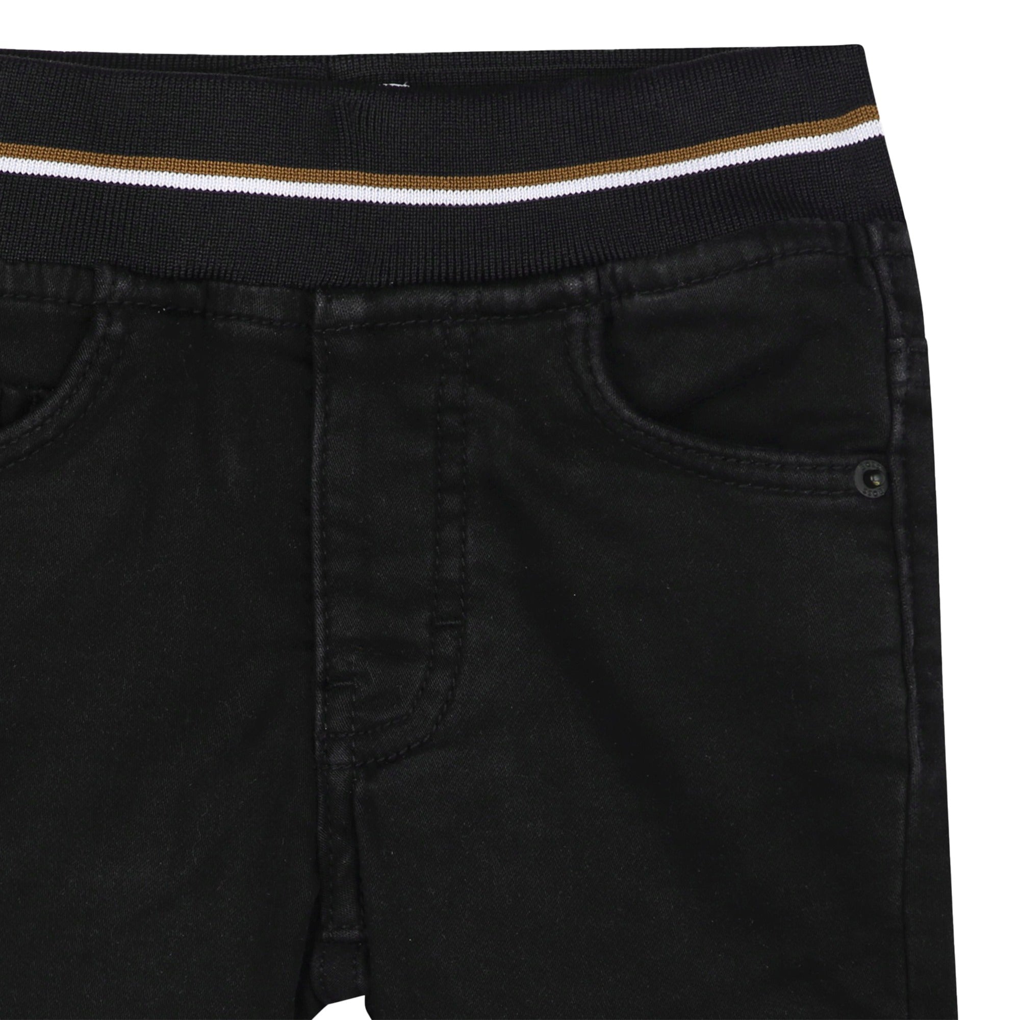 BOSS jongens Shorts Denim Black – designer kinderkleding | Niñoz Almere