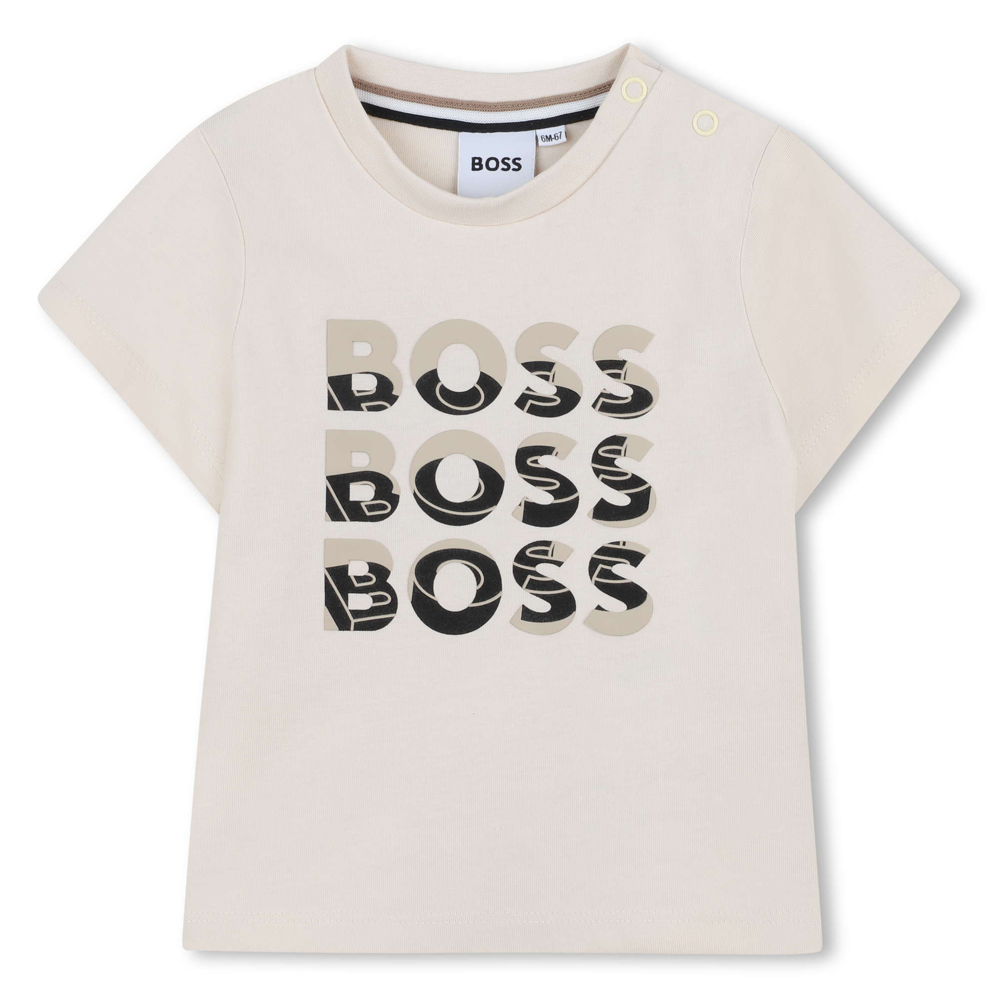 BOSS T-shirt met korte mouwen - Sand