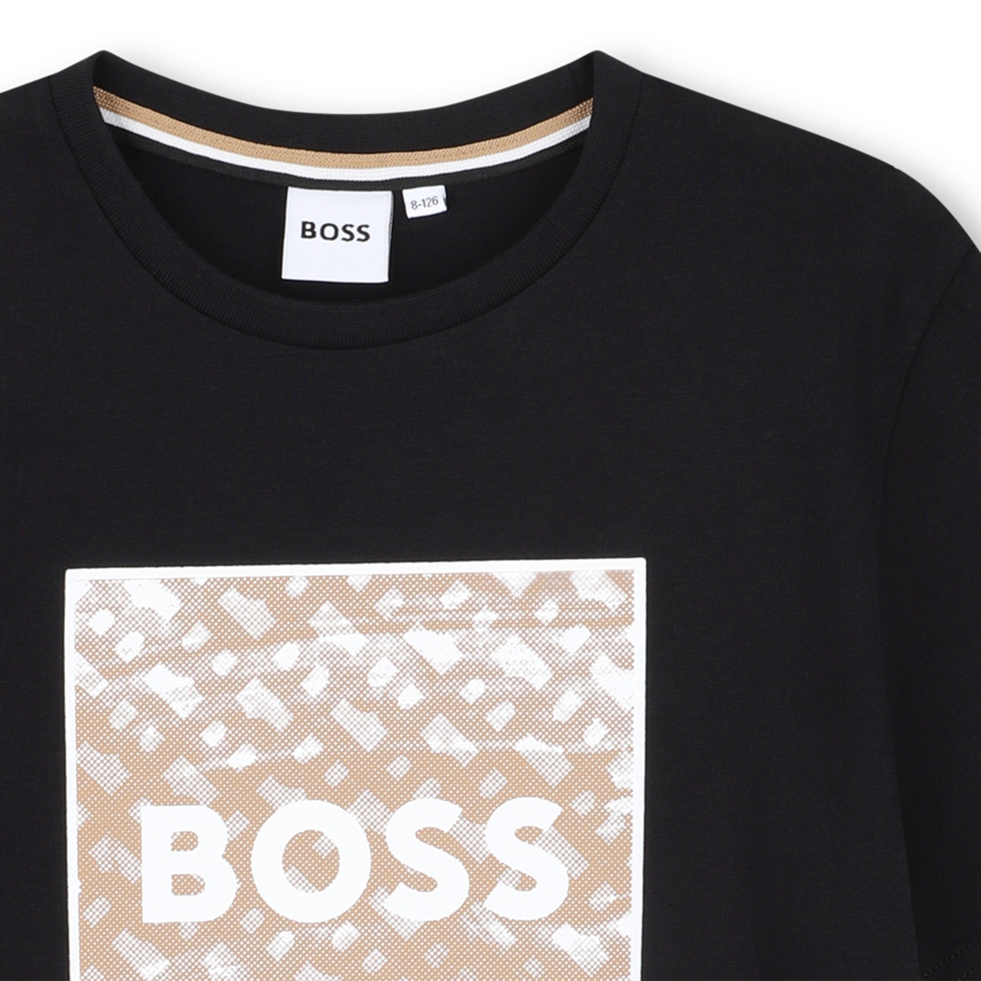 BOSS jongens T-shirt Zwart – designer kinderkleding | Niñoz Almere