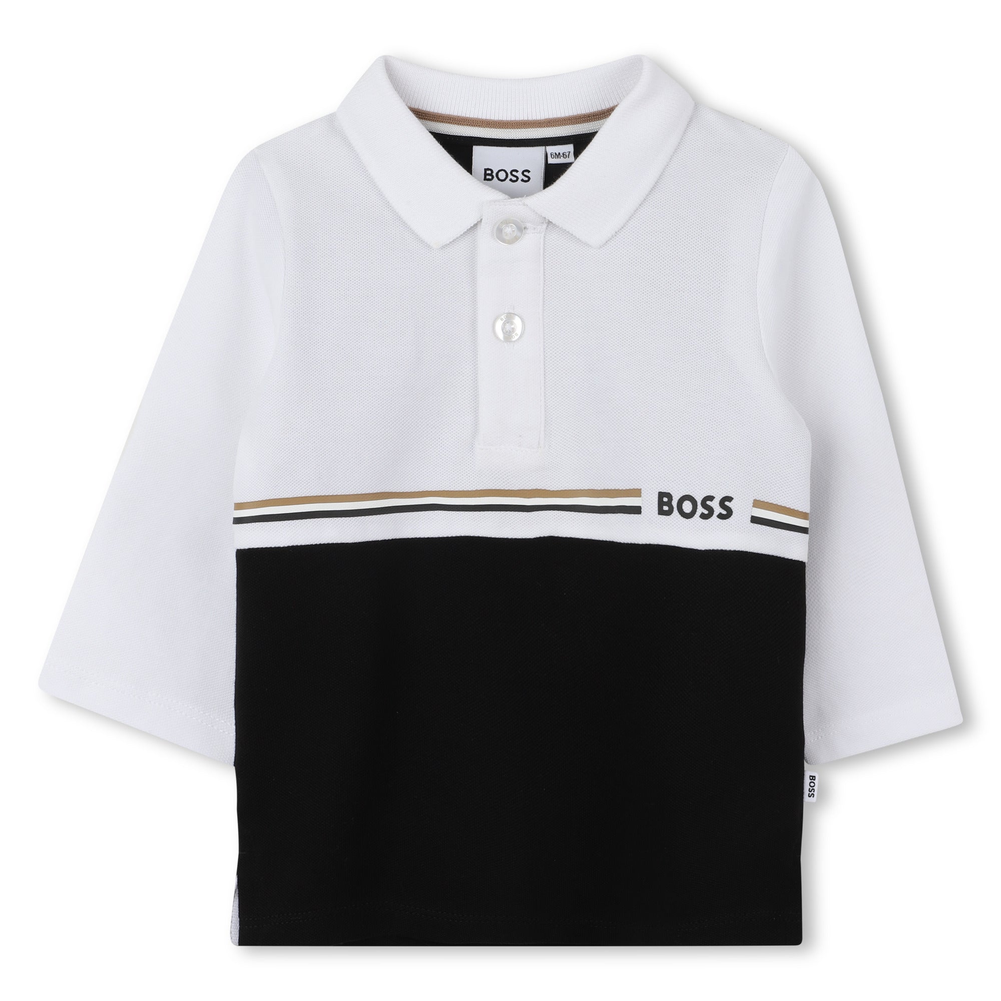 BOSS jongens Polo Zwart – designer kinderkleding | Niñoz Almere