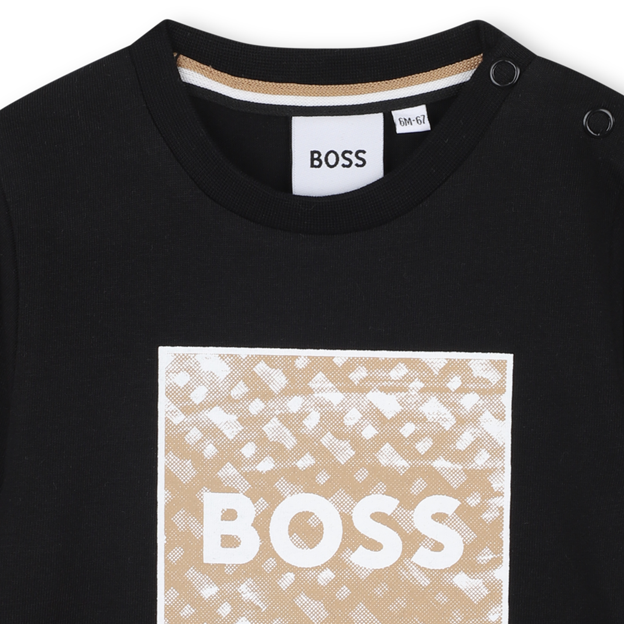 BOSS jongens T-shirt met korte mouwen Zwart – designer kinderkleding | Niñoz Almere