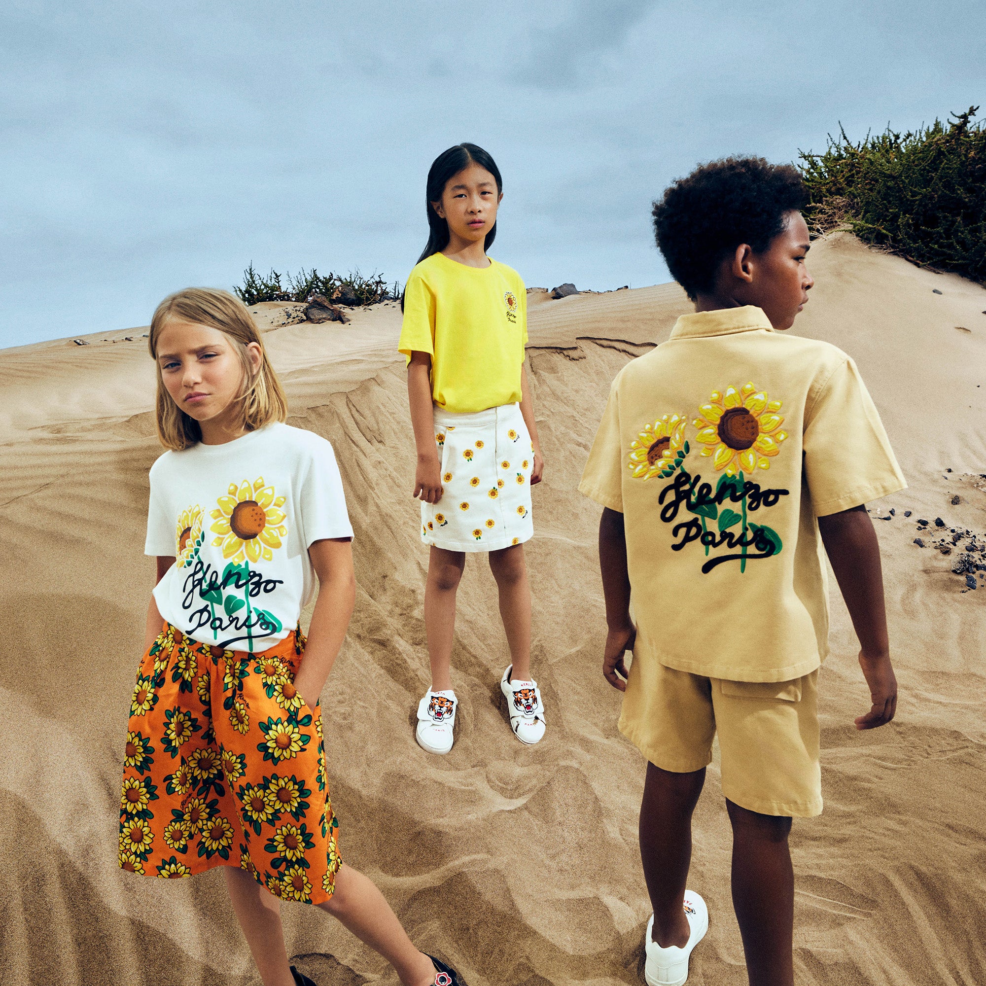 Kenzo Kids Sneakers - Zwart detail