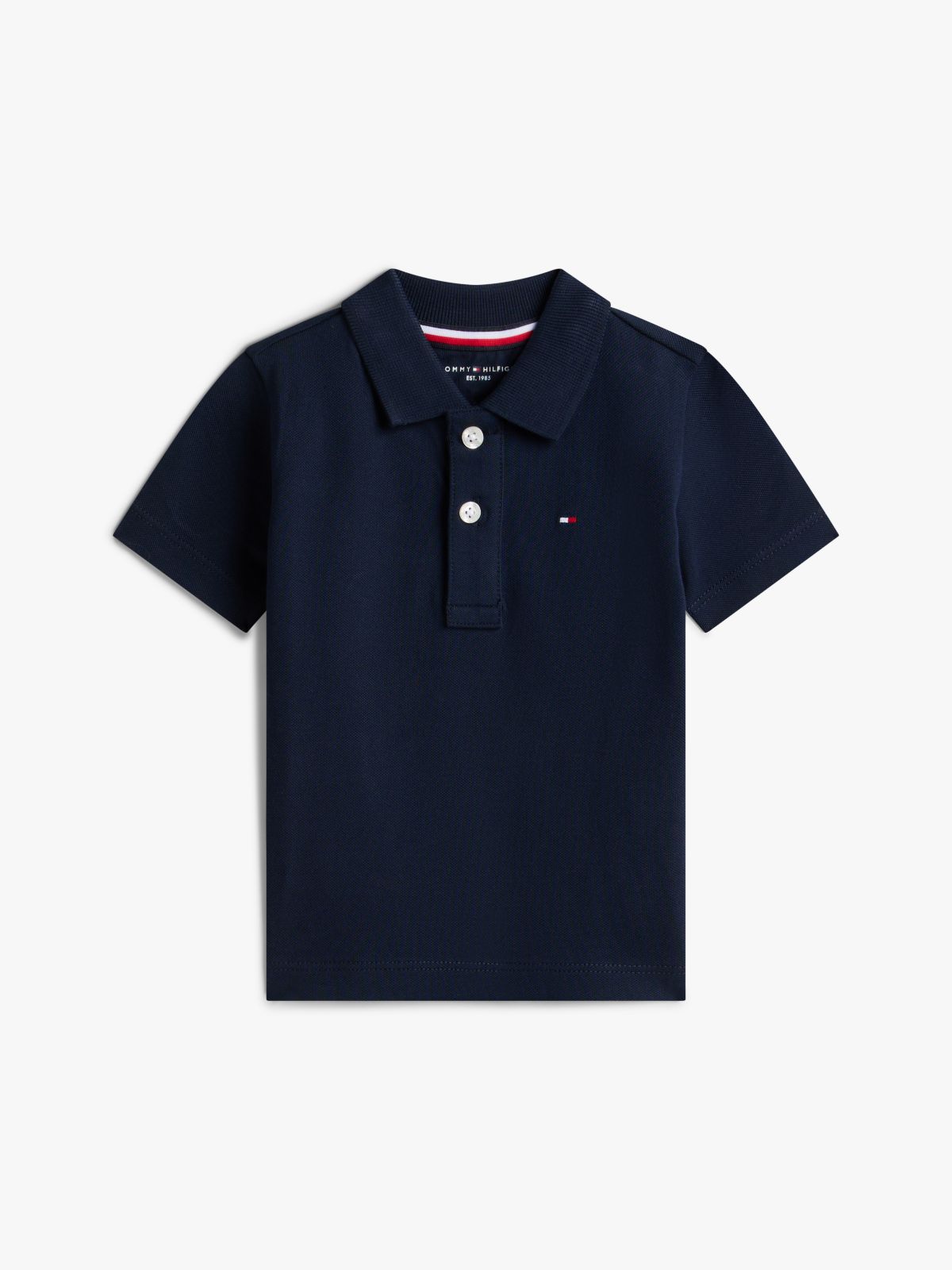 Tommy Hilfiger Polo met korte mouwen - Donkerblauw
