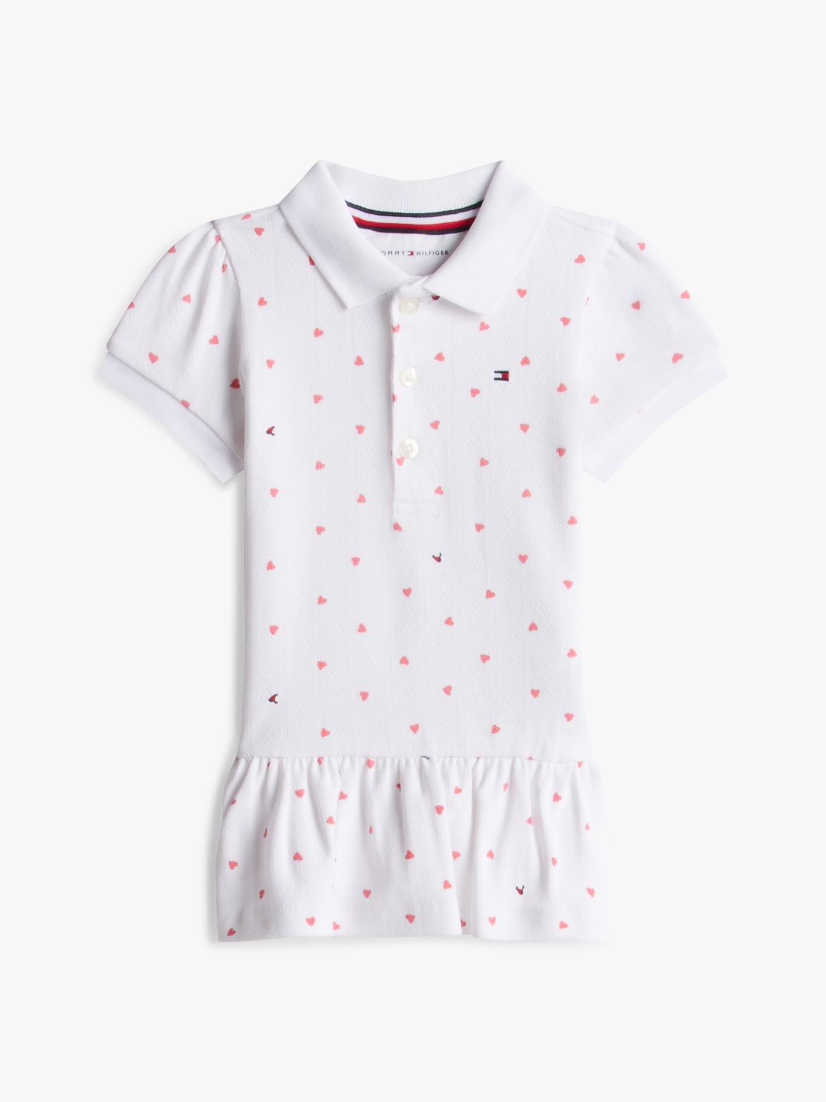 Tommy Hilfiger Polojurk met hartjes - Wit