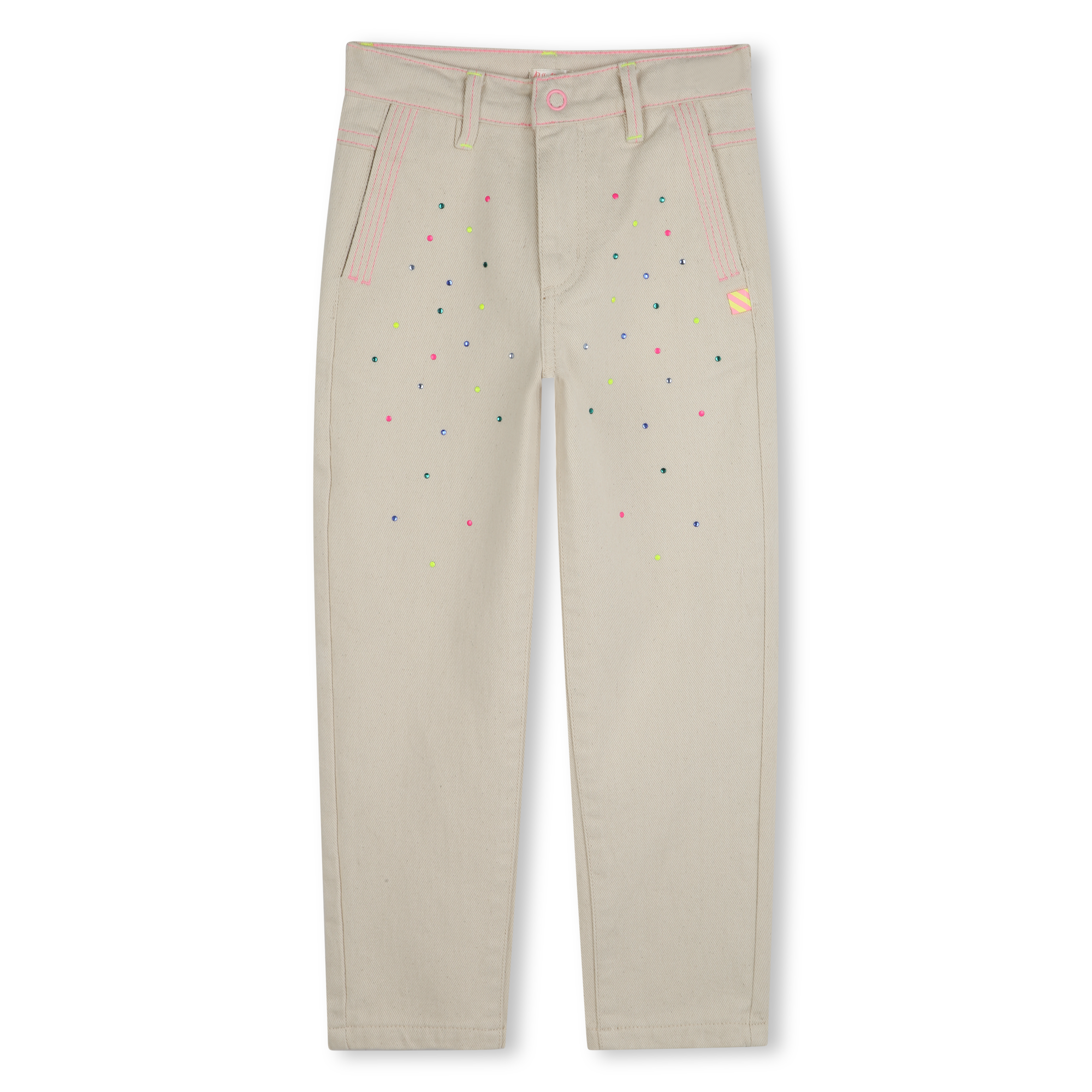 Billieblush meisjes Trousers Sand – designer kinderkleding | Niñoz Almere