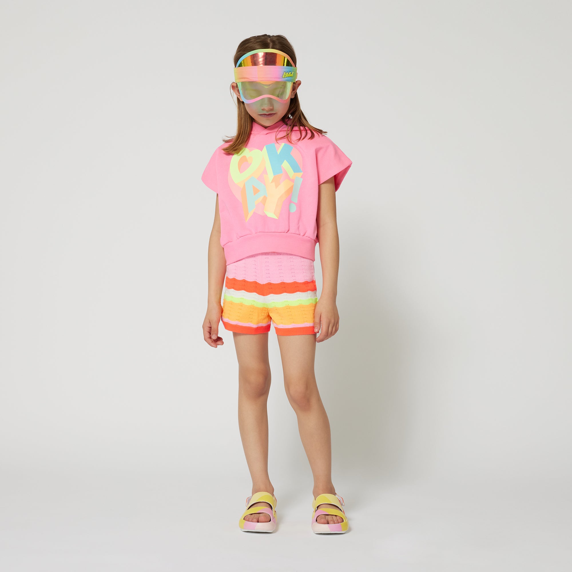 Billieblush meisjes Shorts Coral Fluo – designer kinderkleding | Niñoz Almere