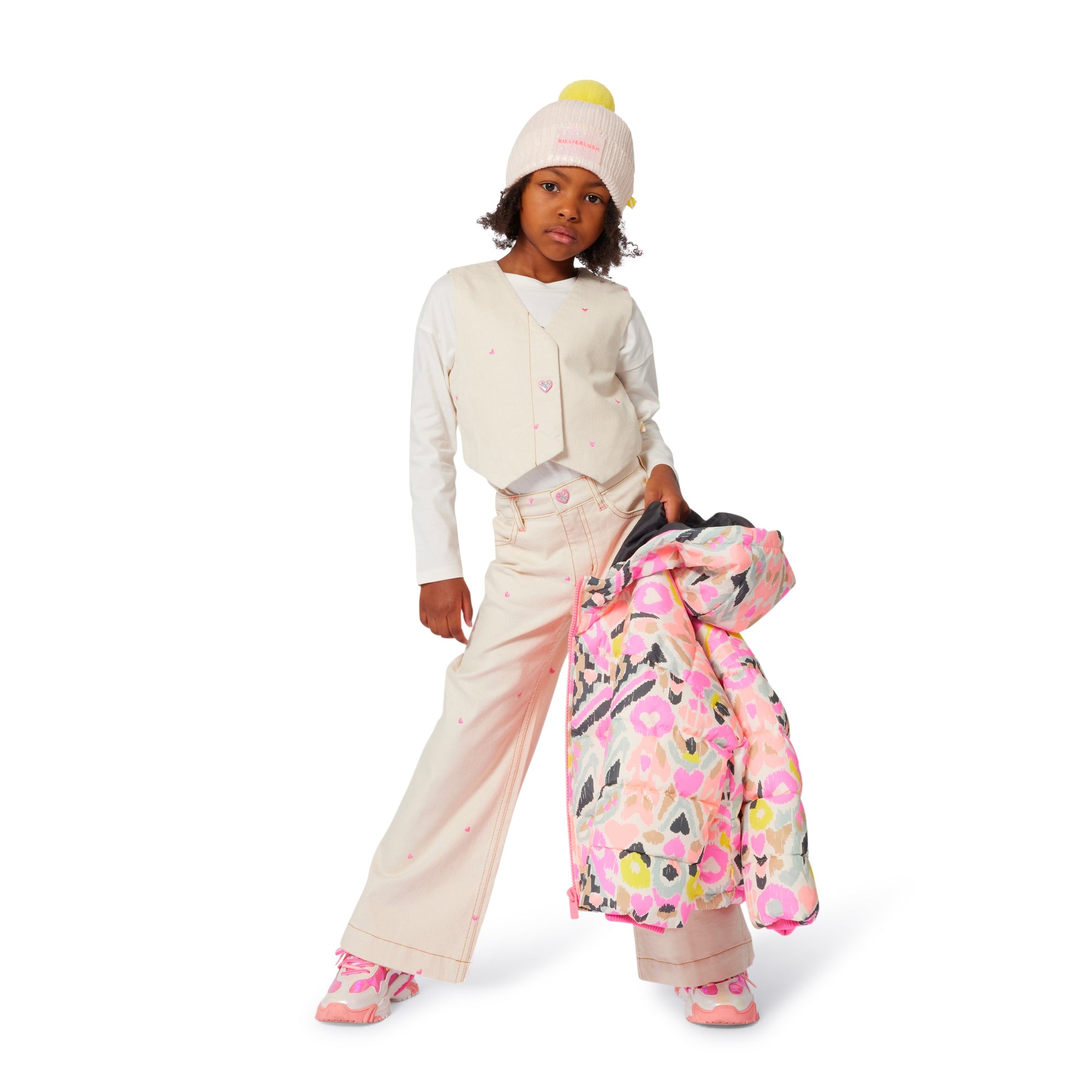 Billieblush meisjes Trousers Sand – designer kinderkleding | Niñoz Almere