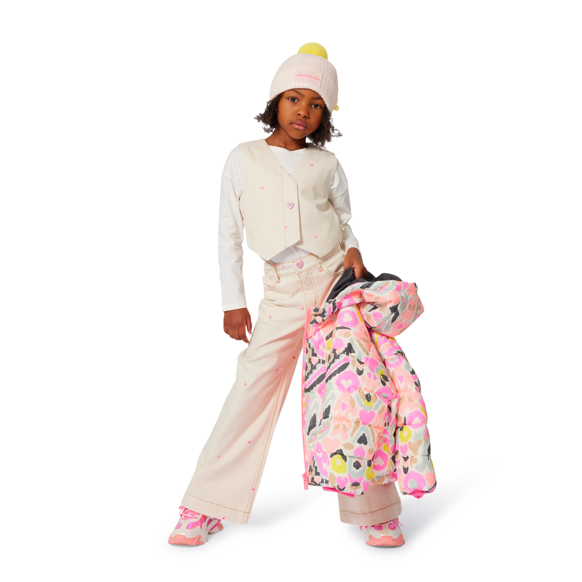 Billieblush meisjes Trousers Sand – designer kinderkleding | Niñoz Almere