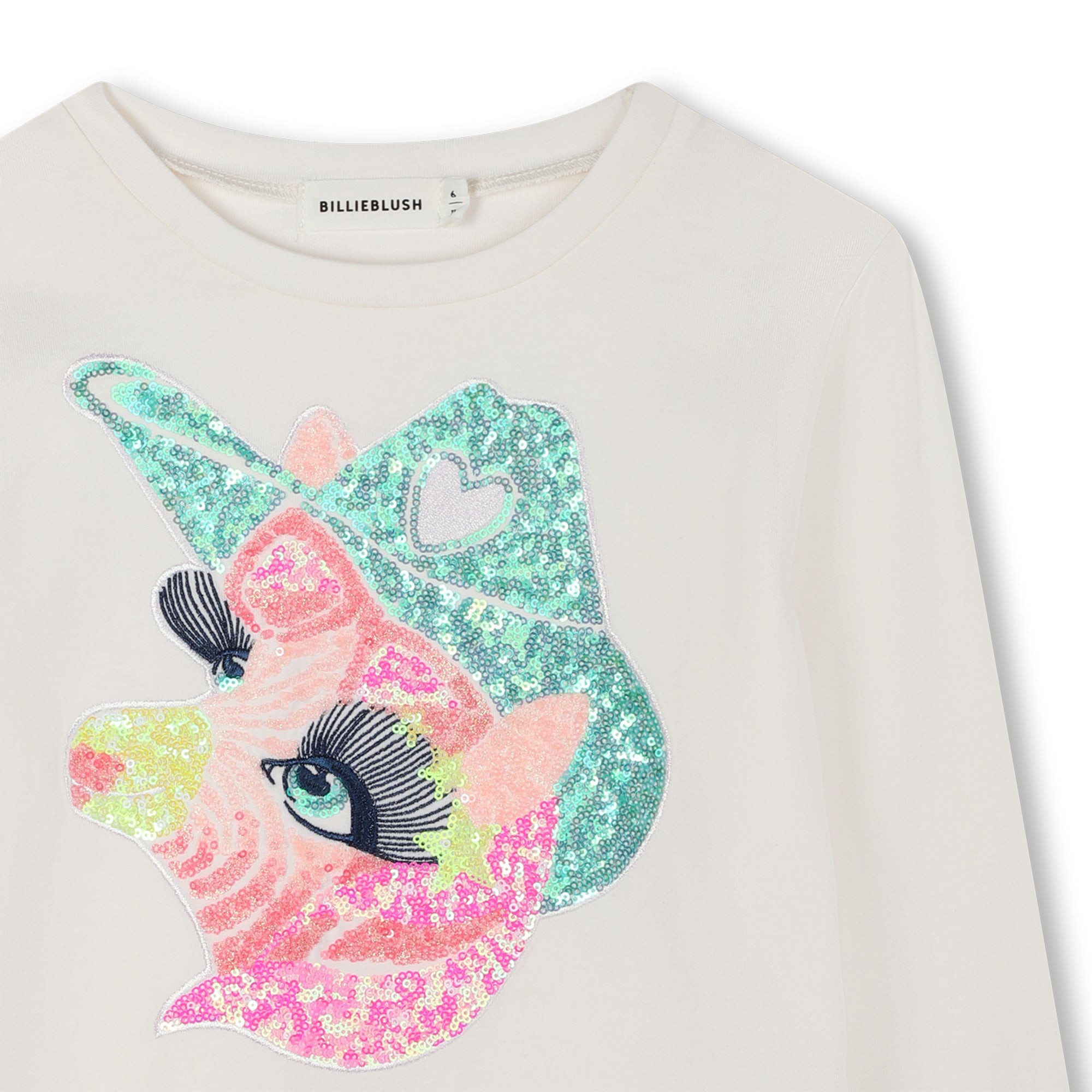 Billieblush meisjes Tee-shirt Ivory – designer kinderkleding | Niñoz Almere