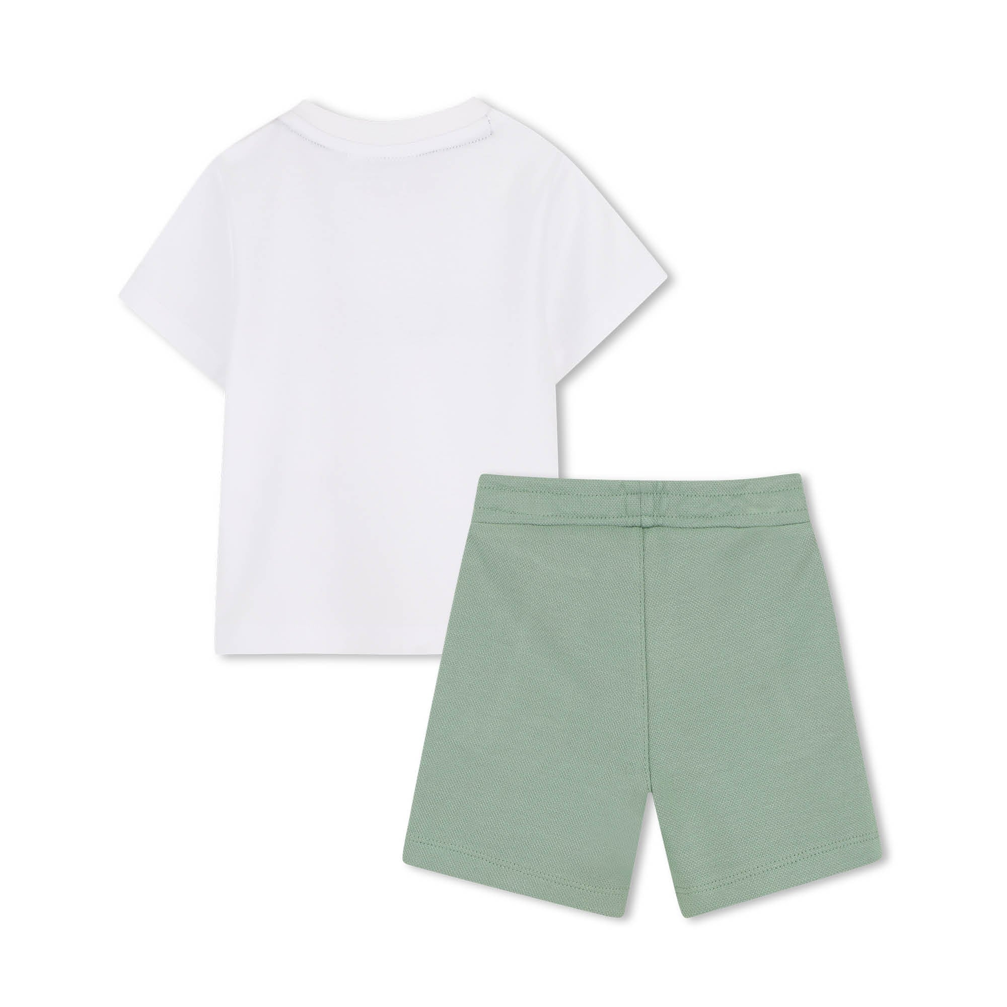 BOSS Set T-shirt + bermuda Green Bay achterkant