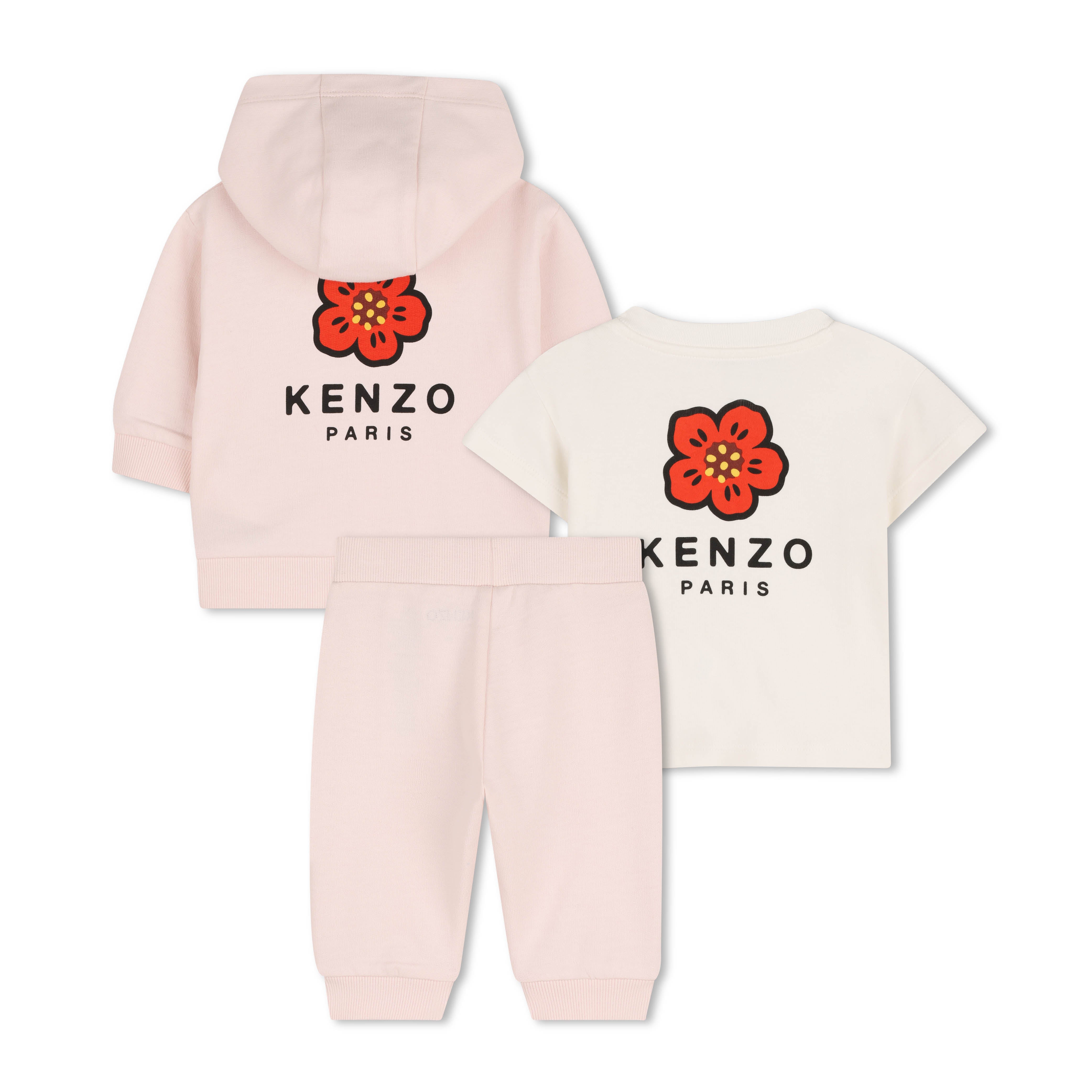 Kenzo Kids Set broek + vest + T-shirt Litchi - foto 2