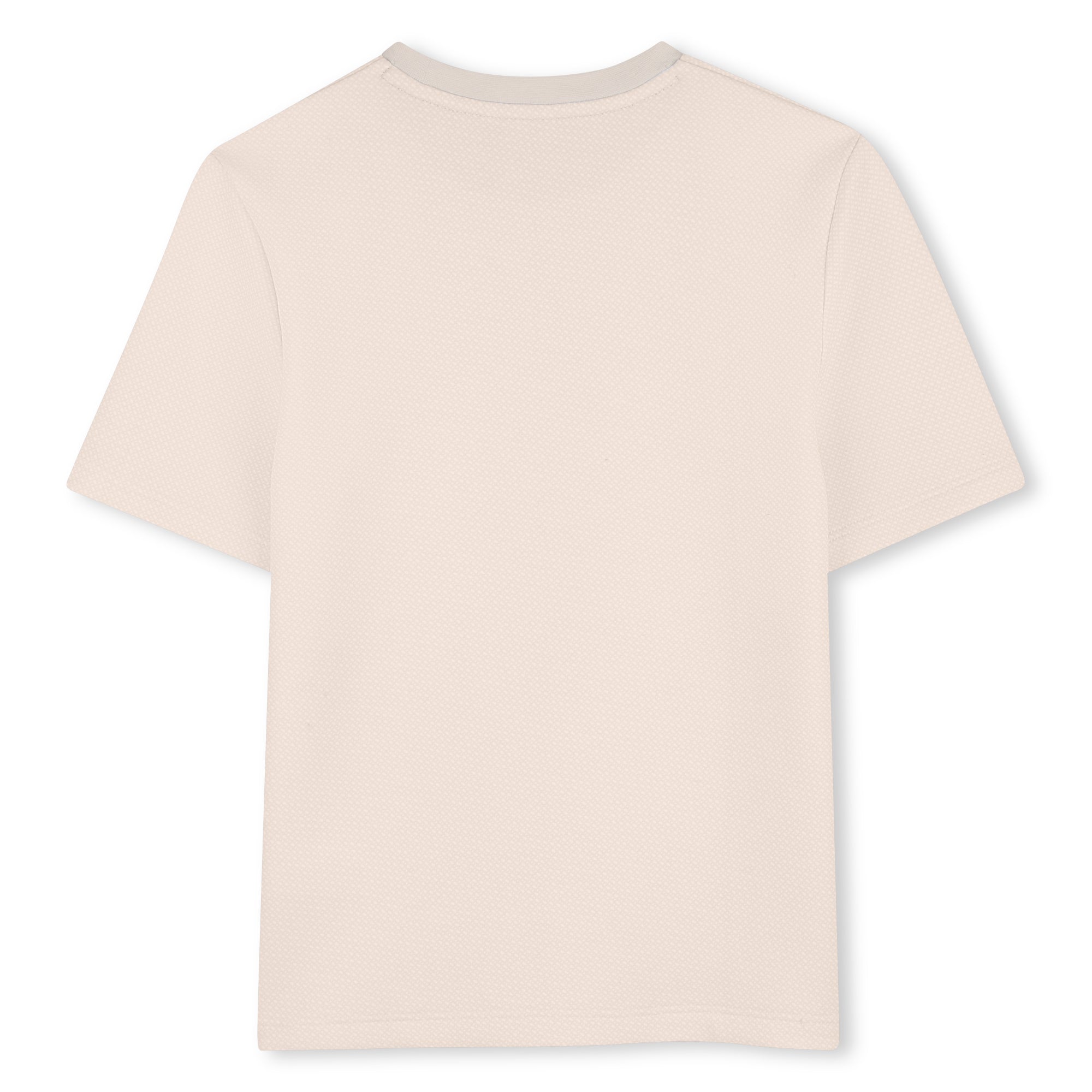 BOSS T-shirt met korte mouwen Vanille achterkant