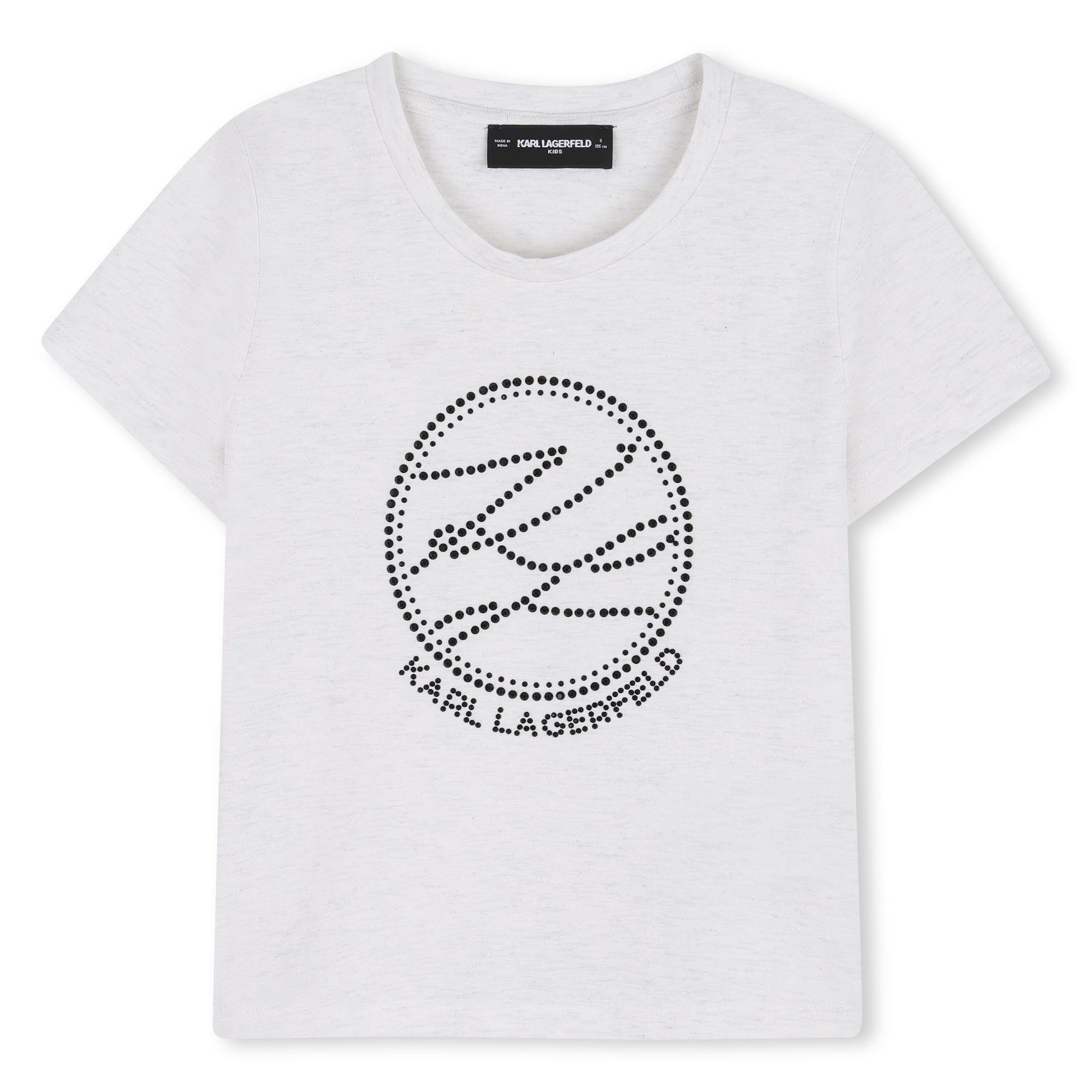 Karl Kids T-shirt Argent Blanc