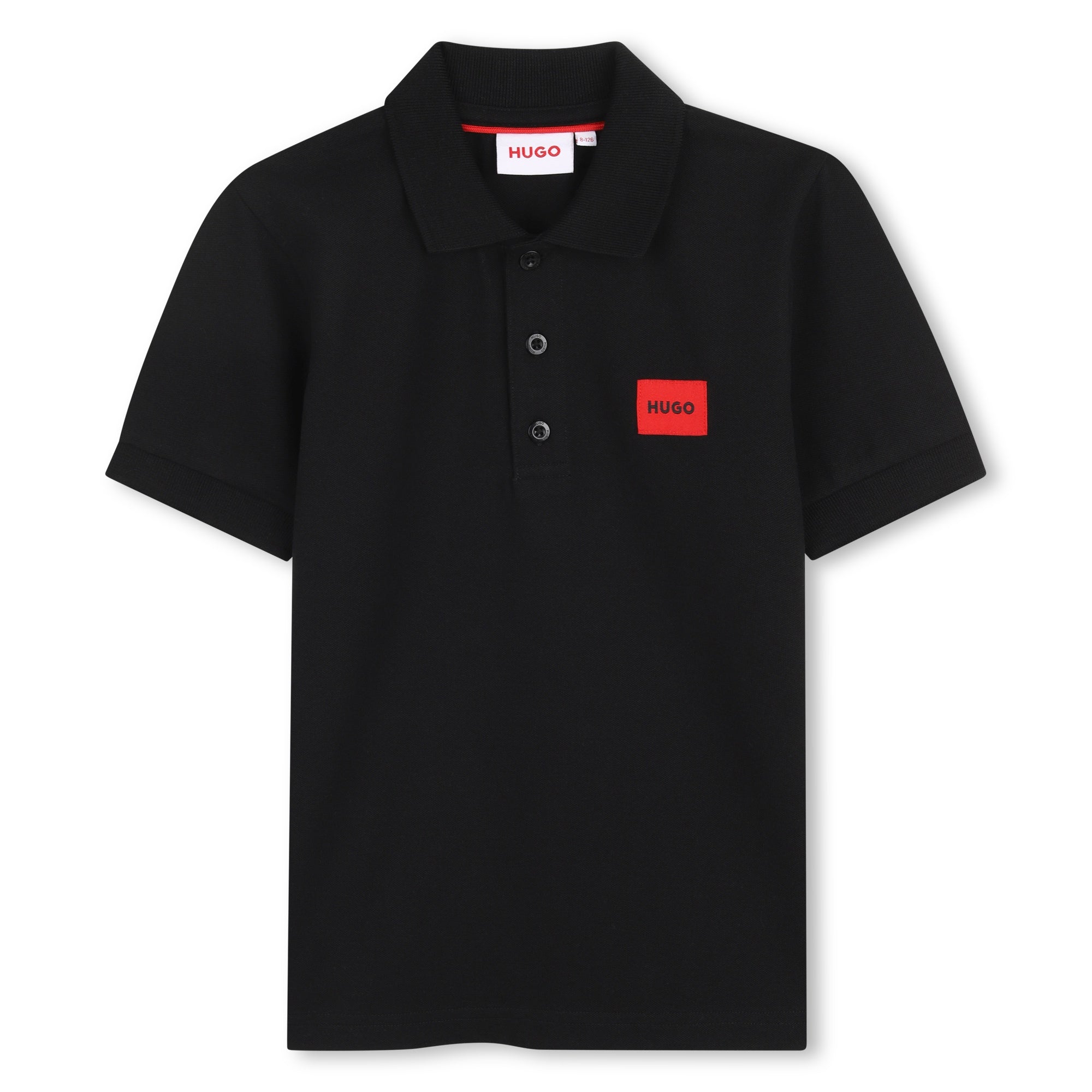 HUGO Polo met korte mouwen Black