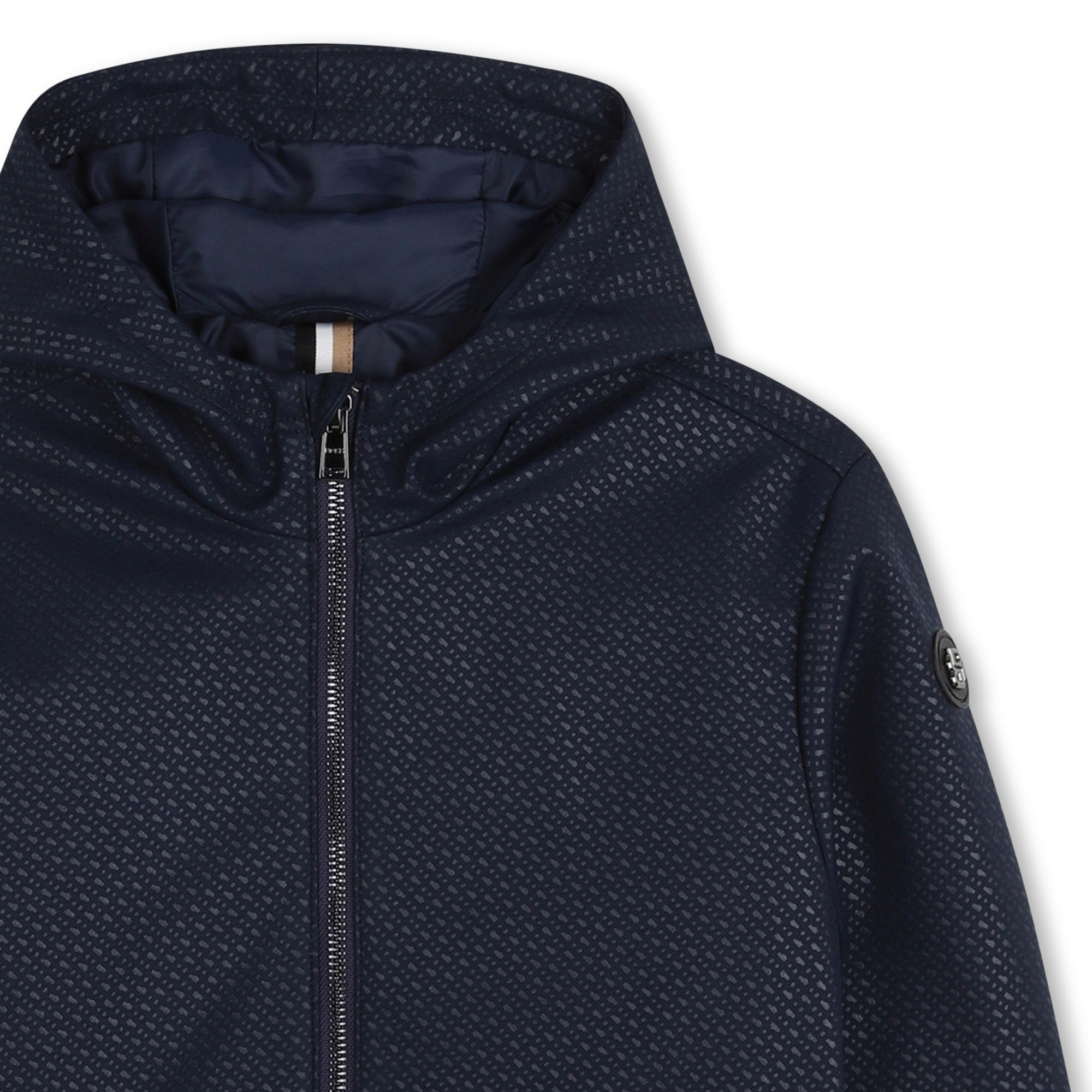 BOSS Windbreaker met capuchon Bleu Cargo - foto 3