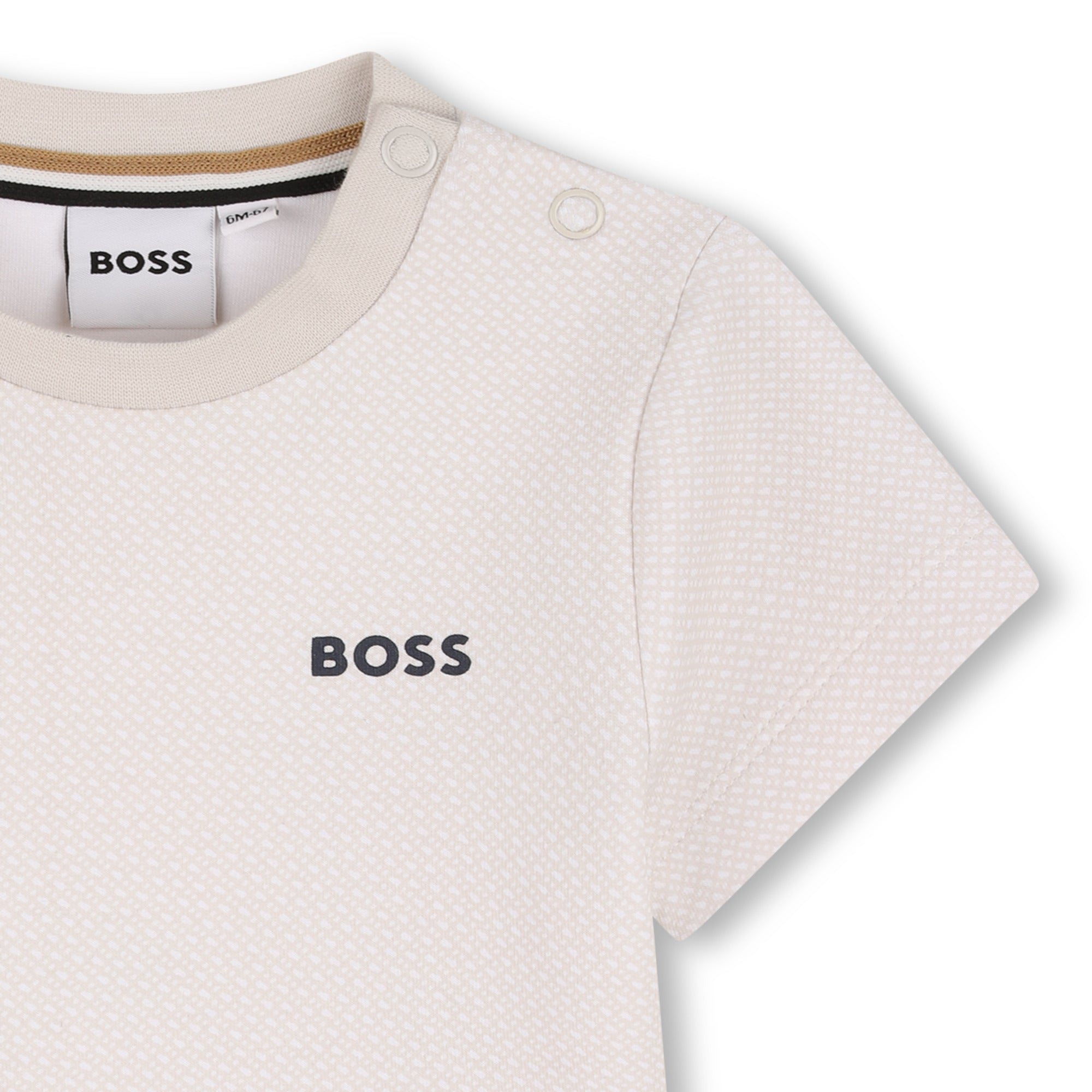 BOSS T-shirt met korte mouwen Vanille - foto 3