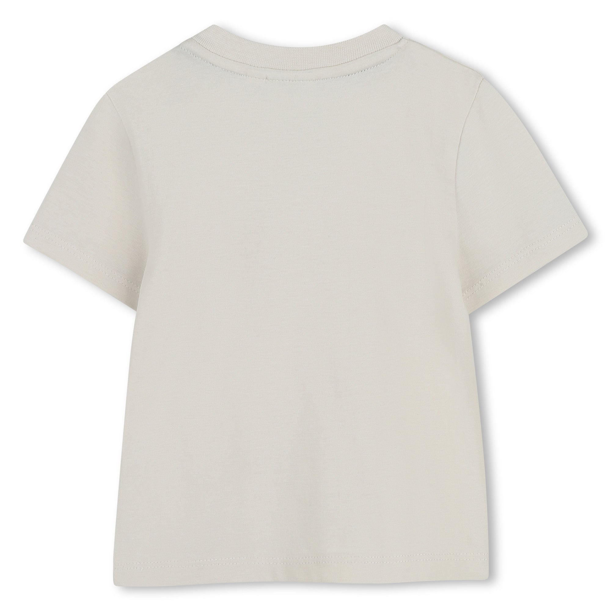 BOSS T-shirt met korte mouwen Vanille achterkant