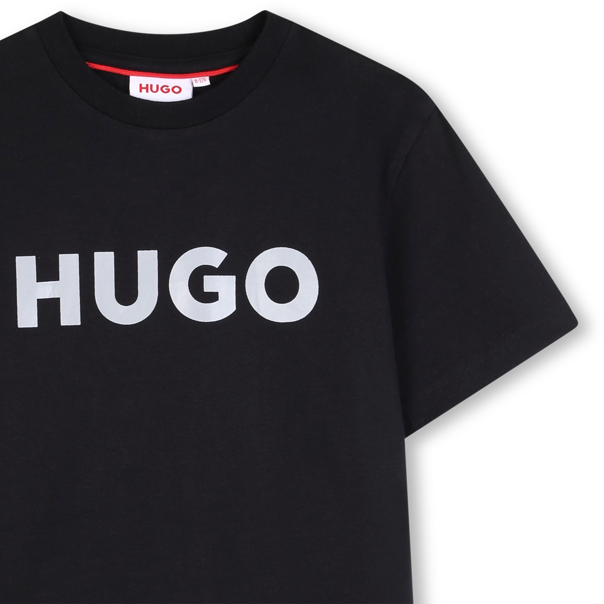 HUGO T-shirt met korte mouwen Black detail
