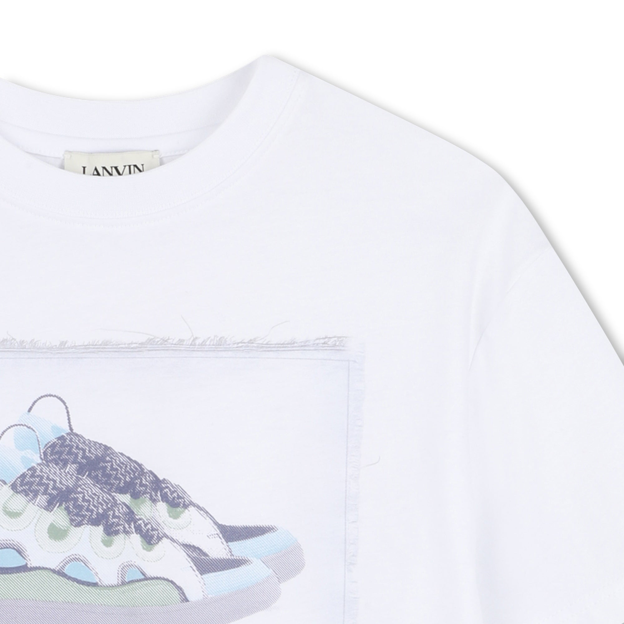 Lanvin T-shirt met korte mouwen Blanc - foto 3