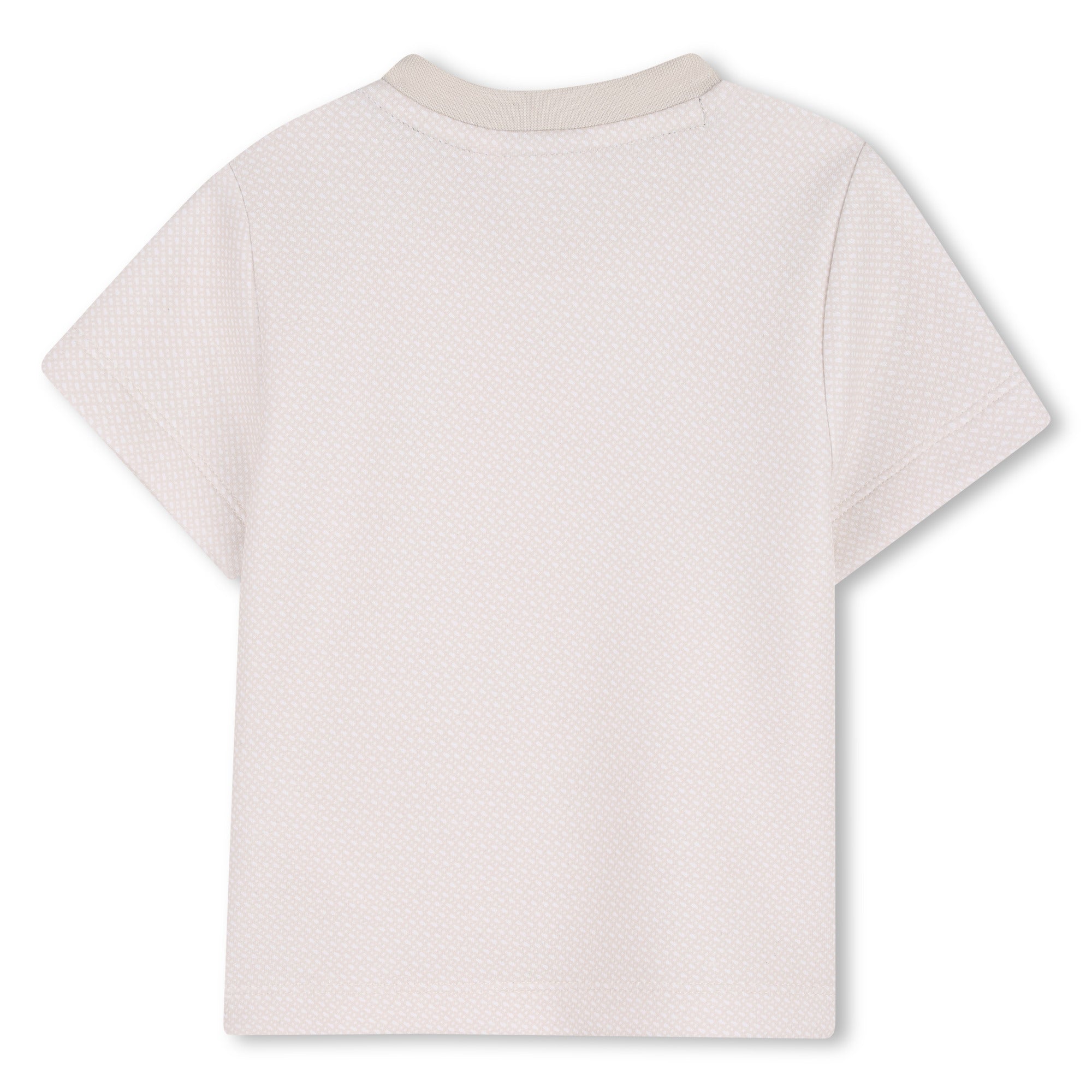 BOSS T-shirt met korte mouwen Vanille achterkant