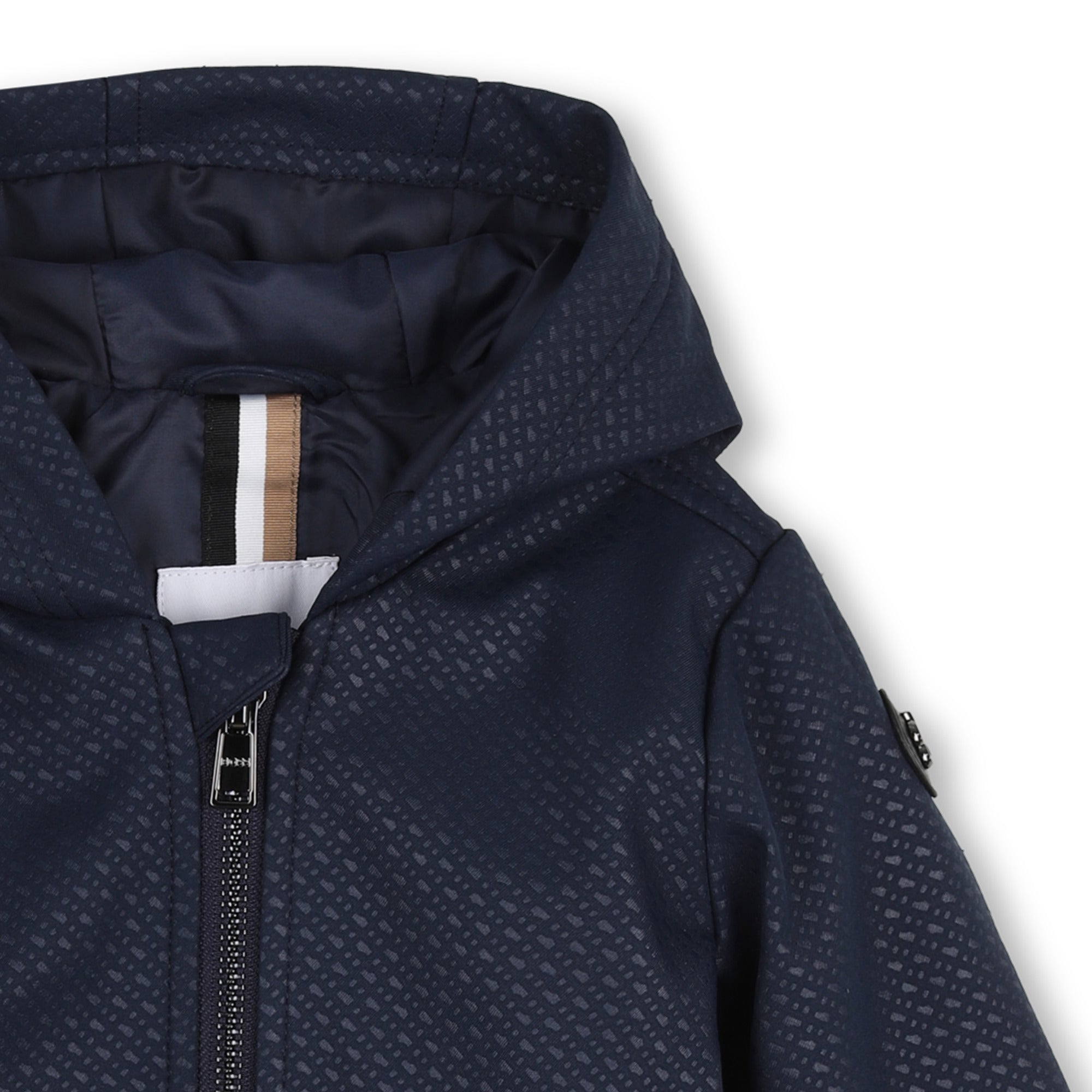 BOSS Windbreaker met capuchon Bleu Cargo - foto 3