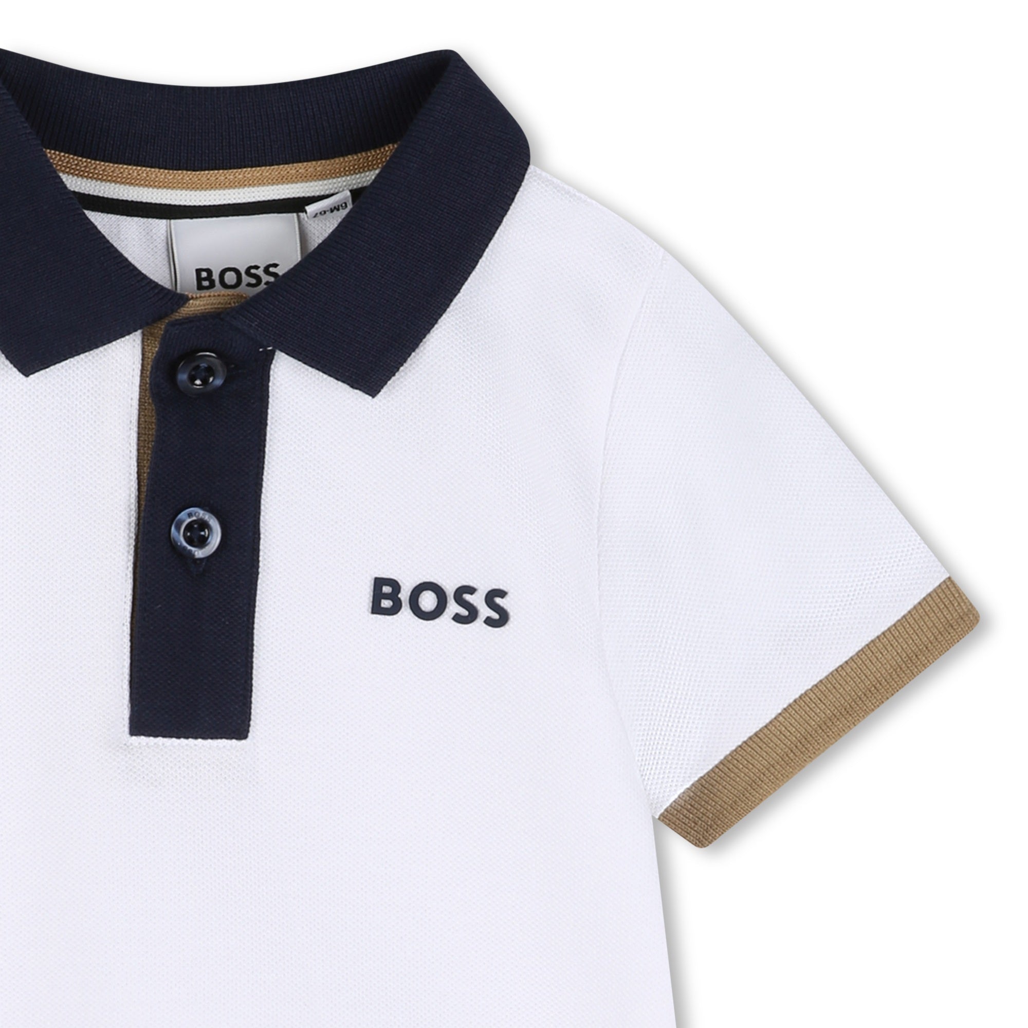 BOSS Polo met korte mouwen Blanc - foto 3