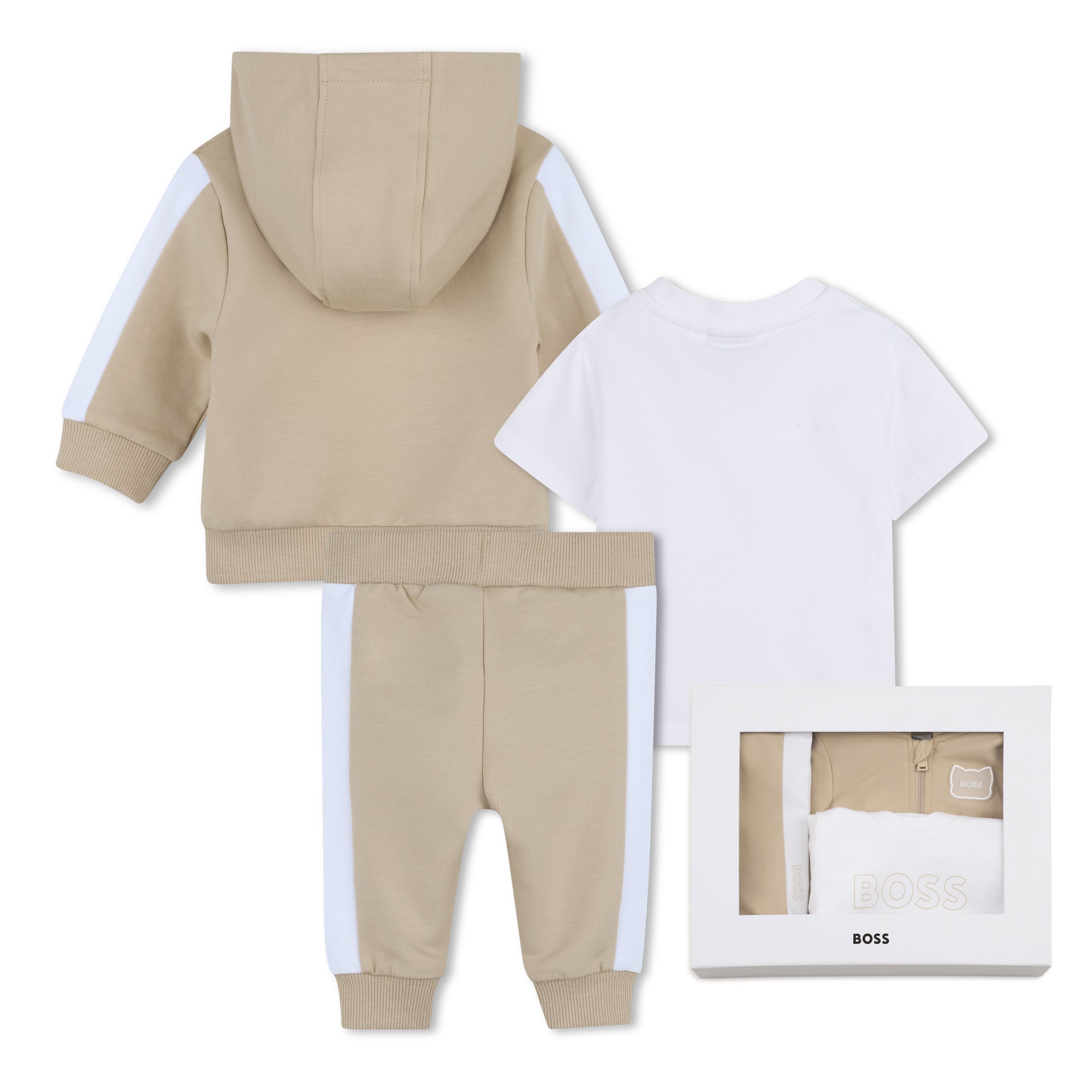 BOSS Set T-shirt + broek + vest Sand - foto 2