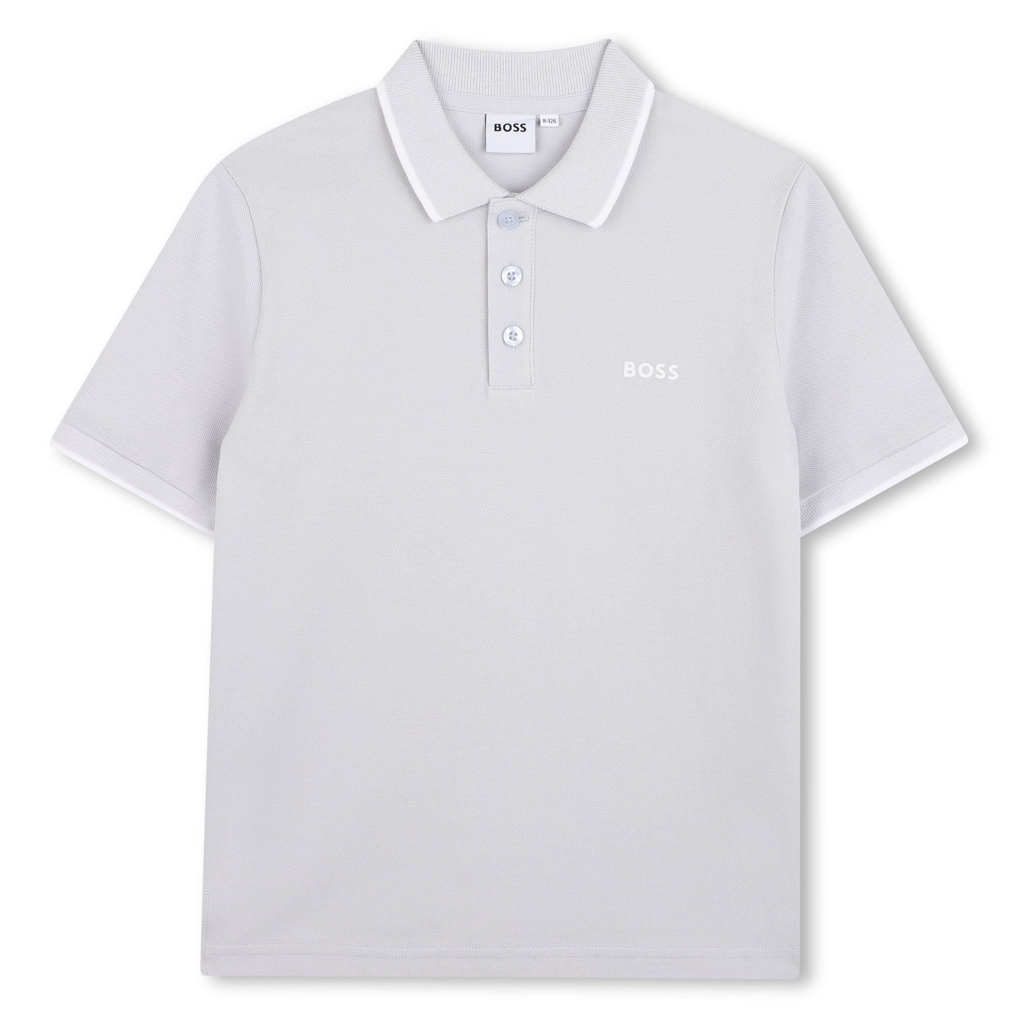 BOSS Polo met korte mouwen Bleu Tendre