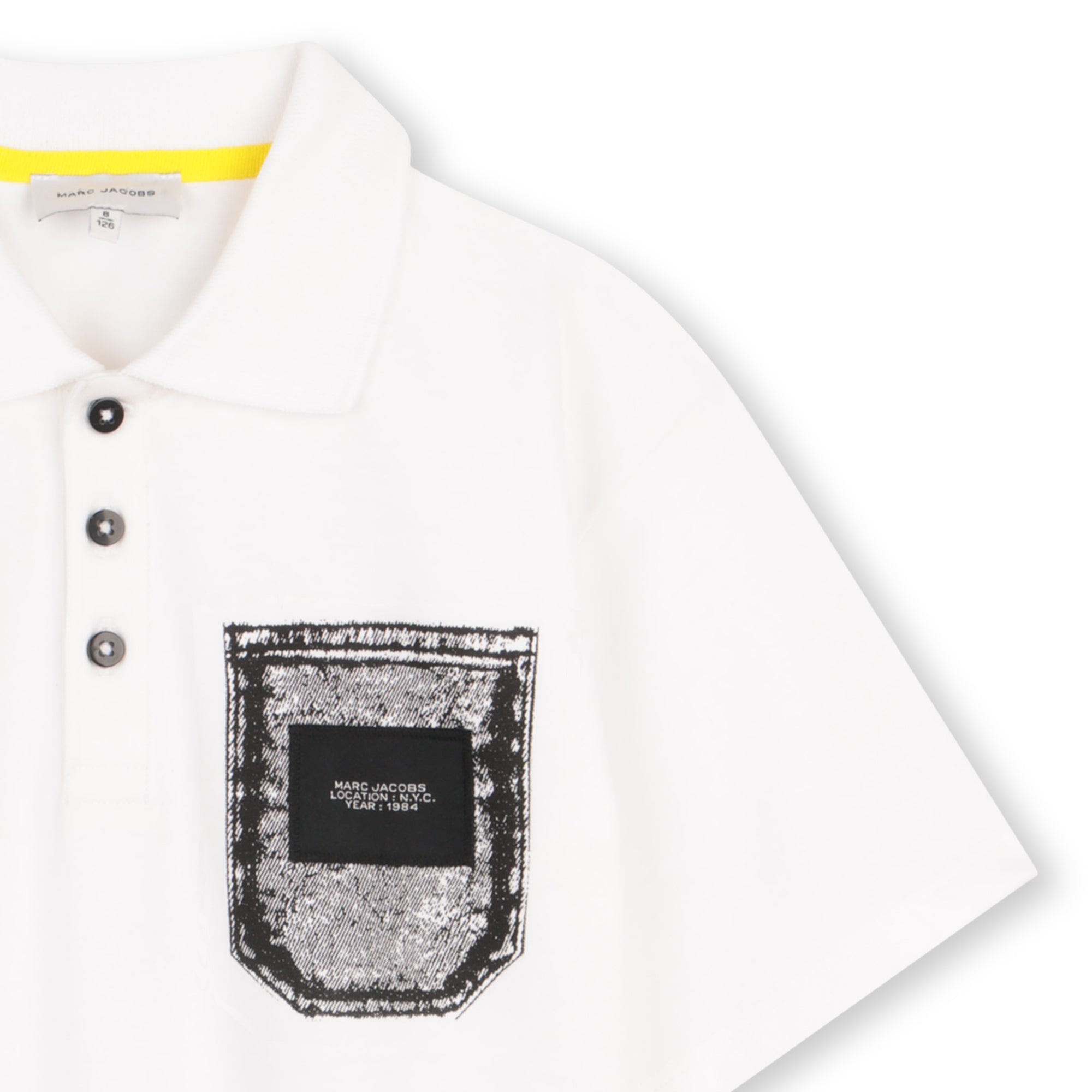 The Marc Jacobs Polo Blanc detail