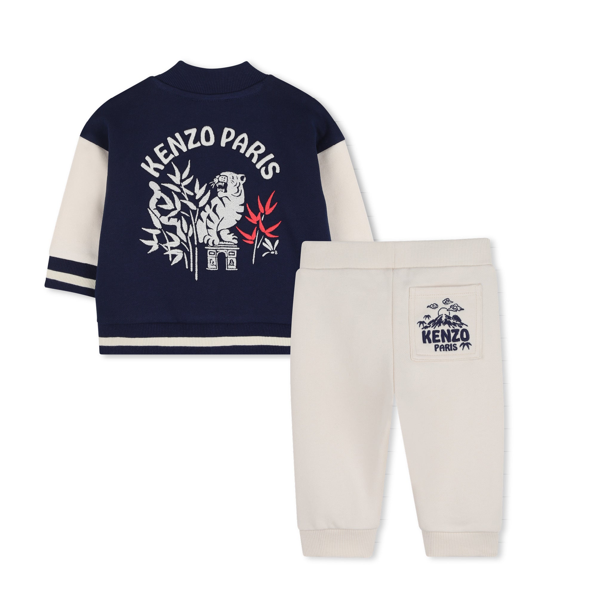 Kenzo Kids Kledingset Medieval Blue achterkant