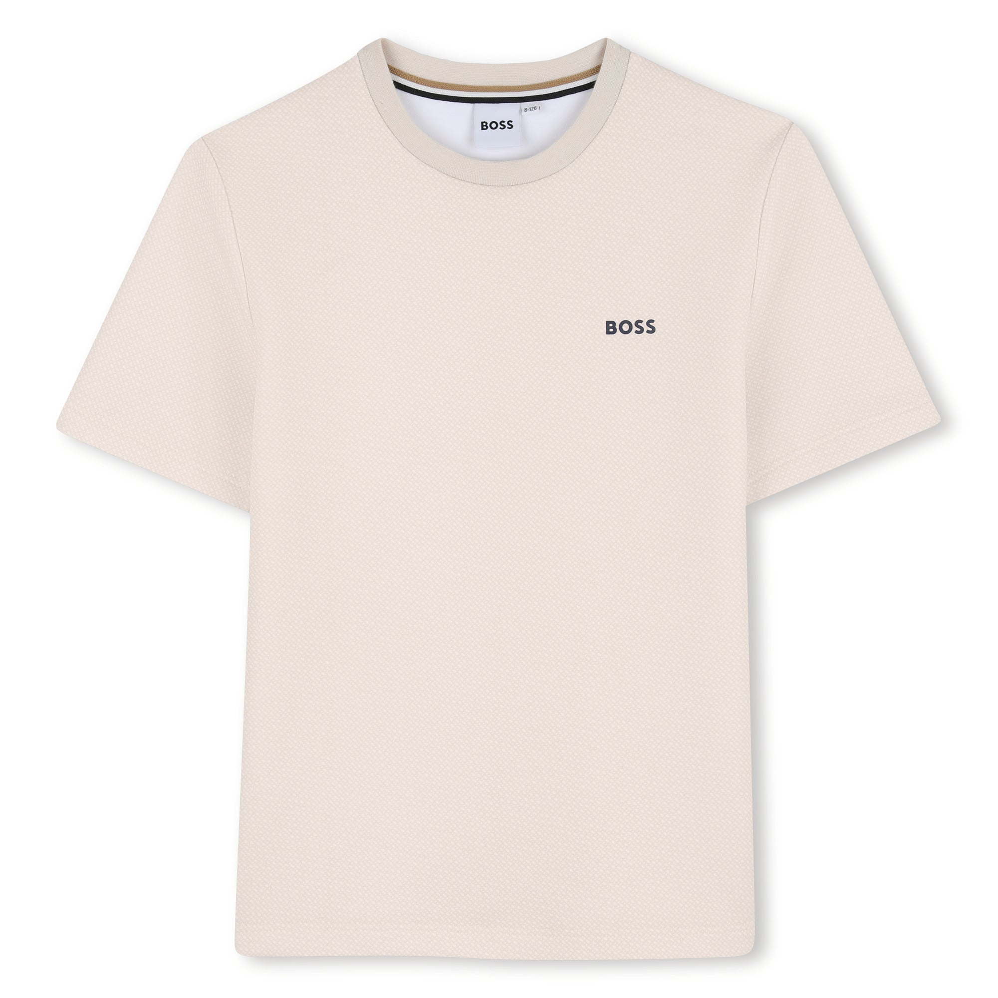 BOSS T-shirt met korte mouwen Vanille