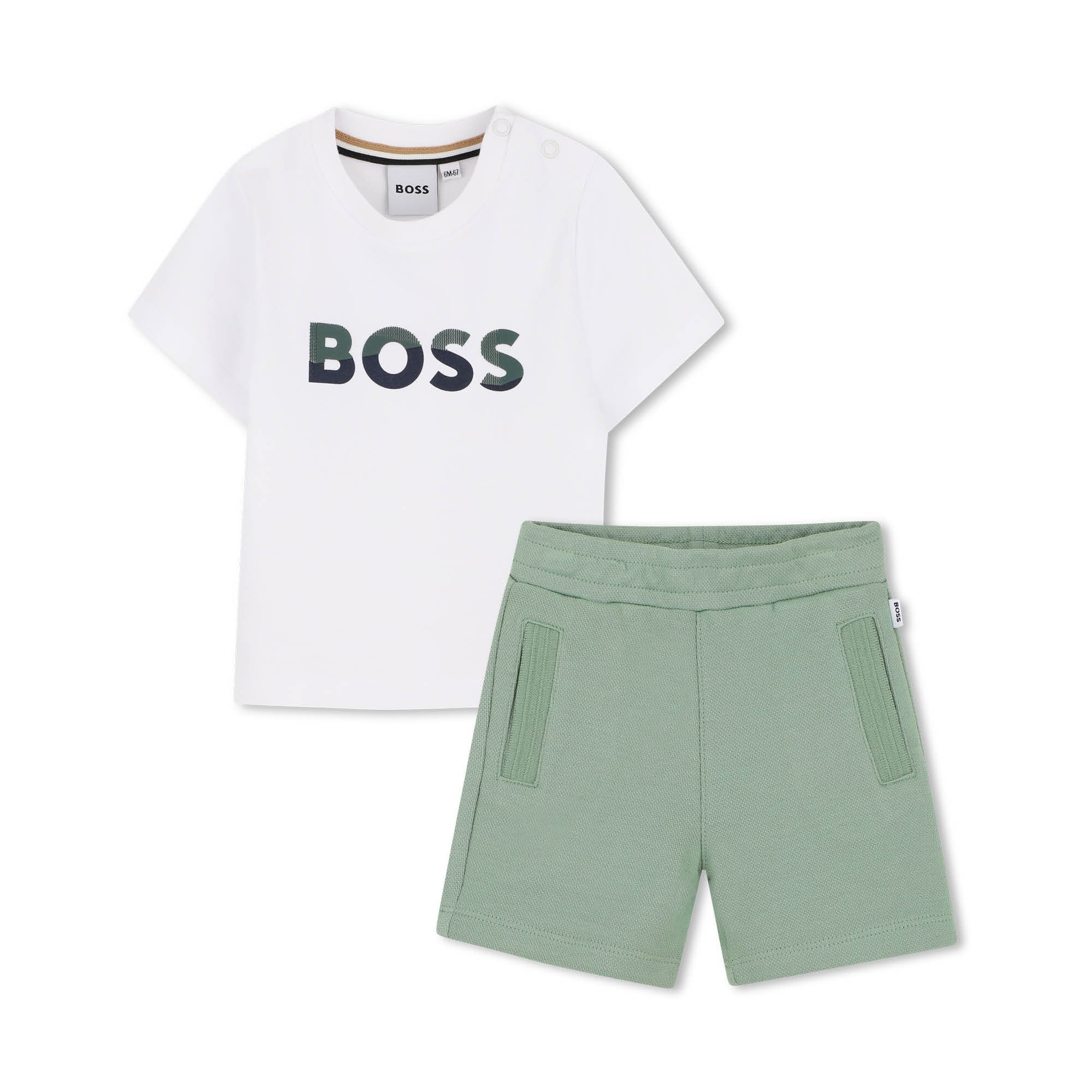 BOSS Set T-shirt + bermuda Green Bay
