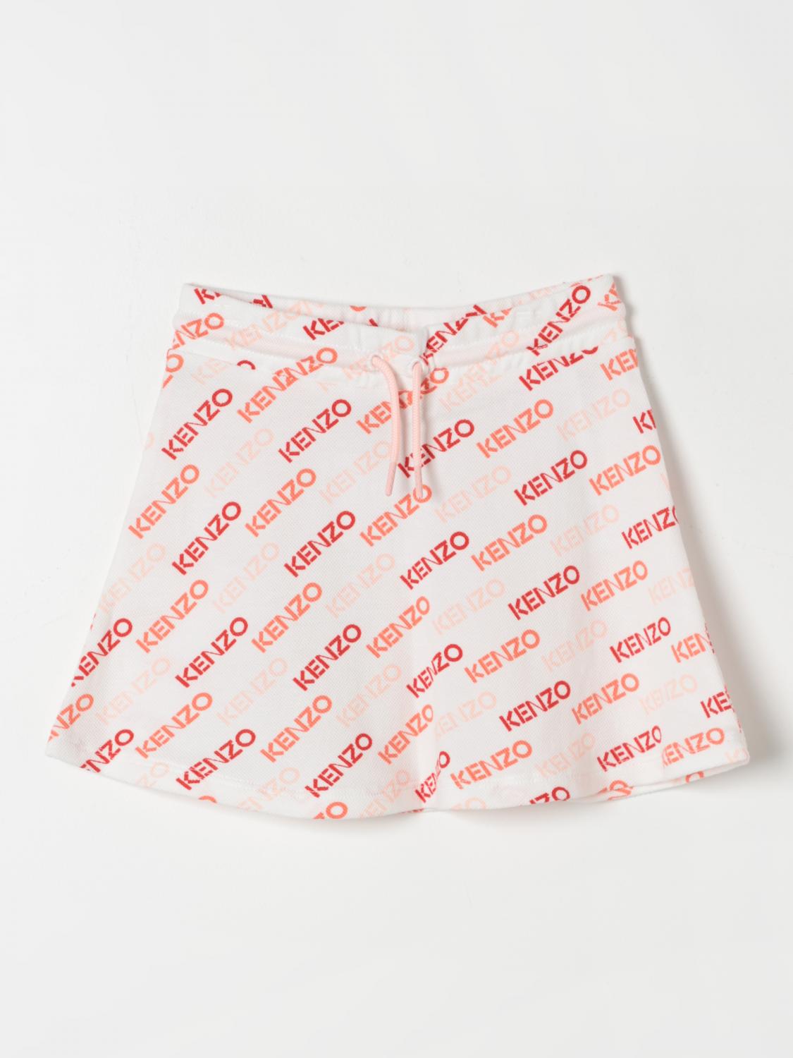 Kenzo Kids Girls Ivory Knit Skirt
