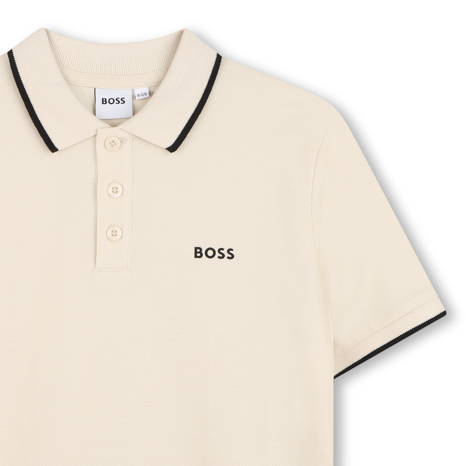 BOSS Polo Met Korte Mouwen - Zand – foto 3 – Niñoz Almere
