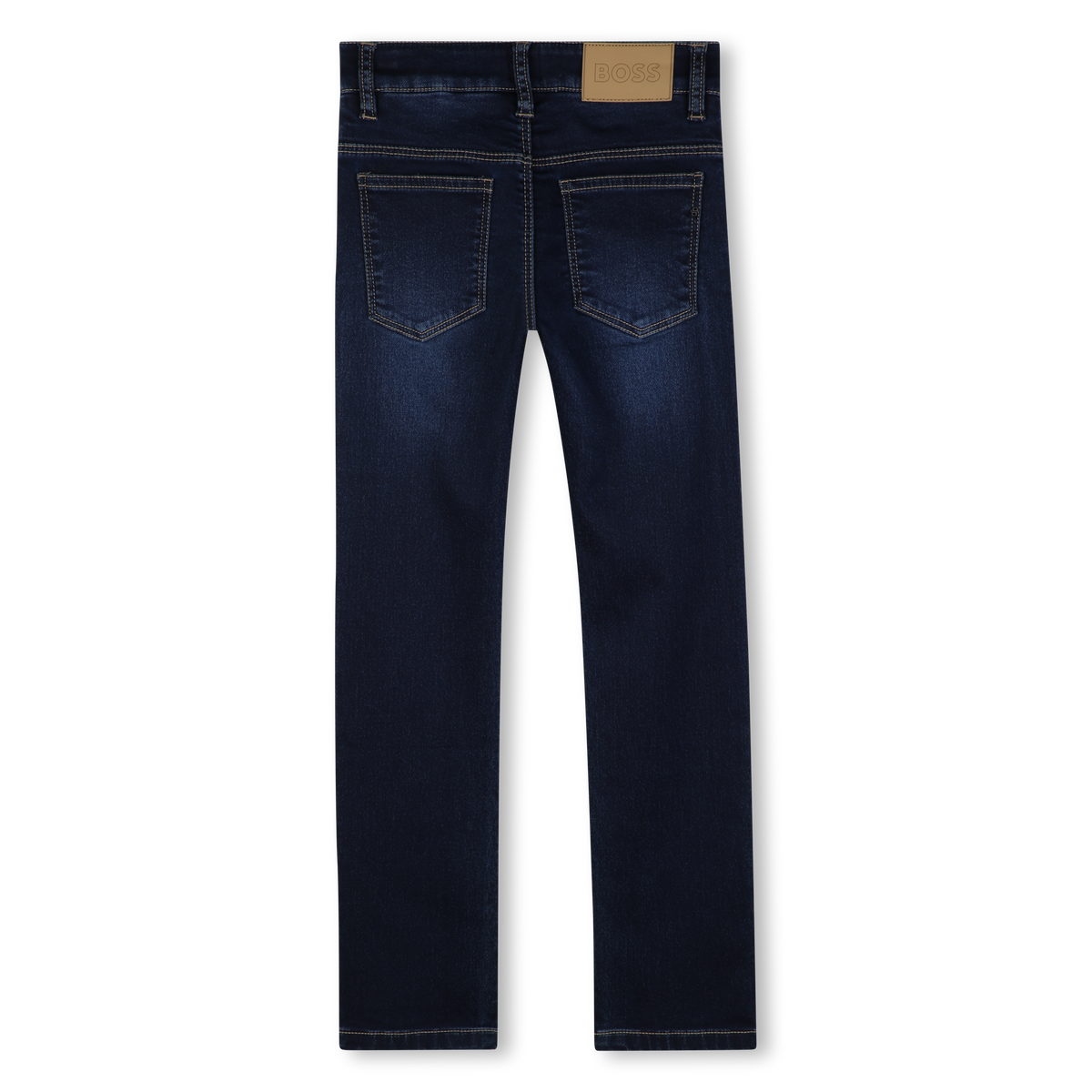 BOSS spijkerbroek donkerblauw achterkant