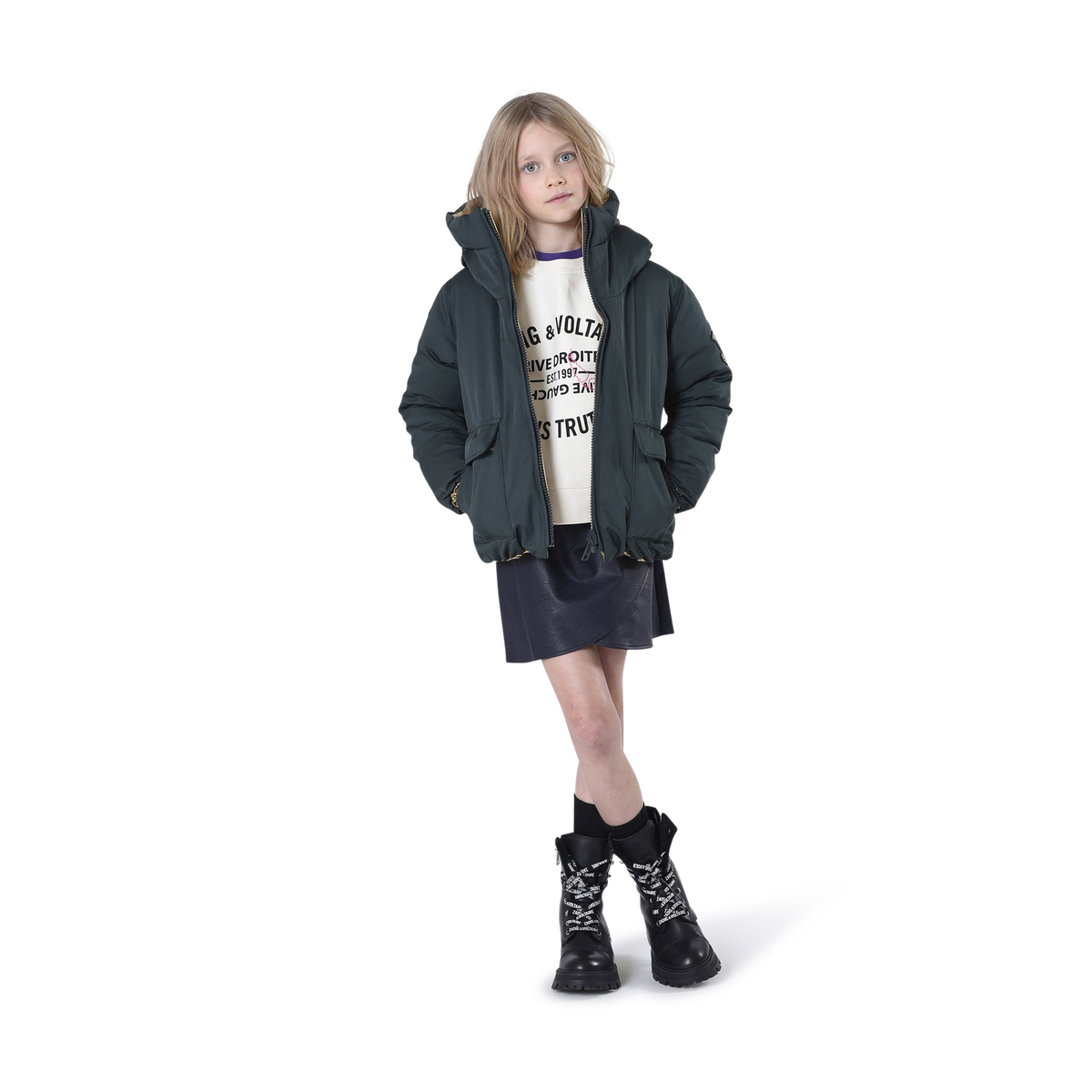 Zadig & Voltaire jas donkergroen label - Niñoz Almere