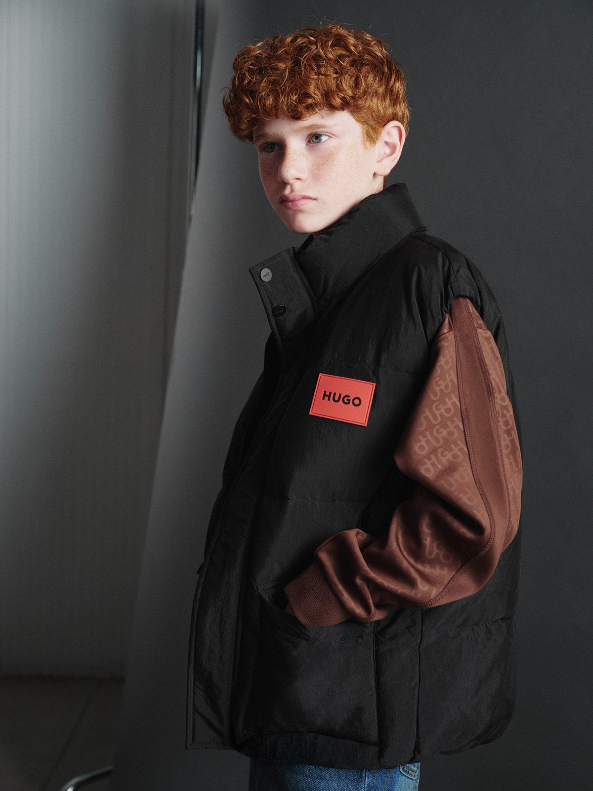 Tiener in HUGO winterjack — tienerkleding 8-16 jaar bij Niñoz Almere