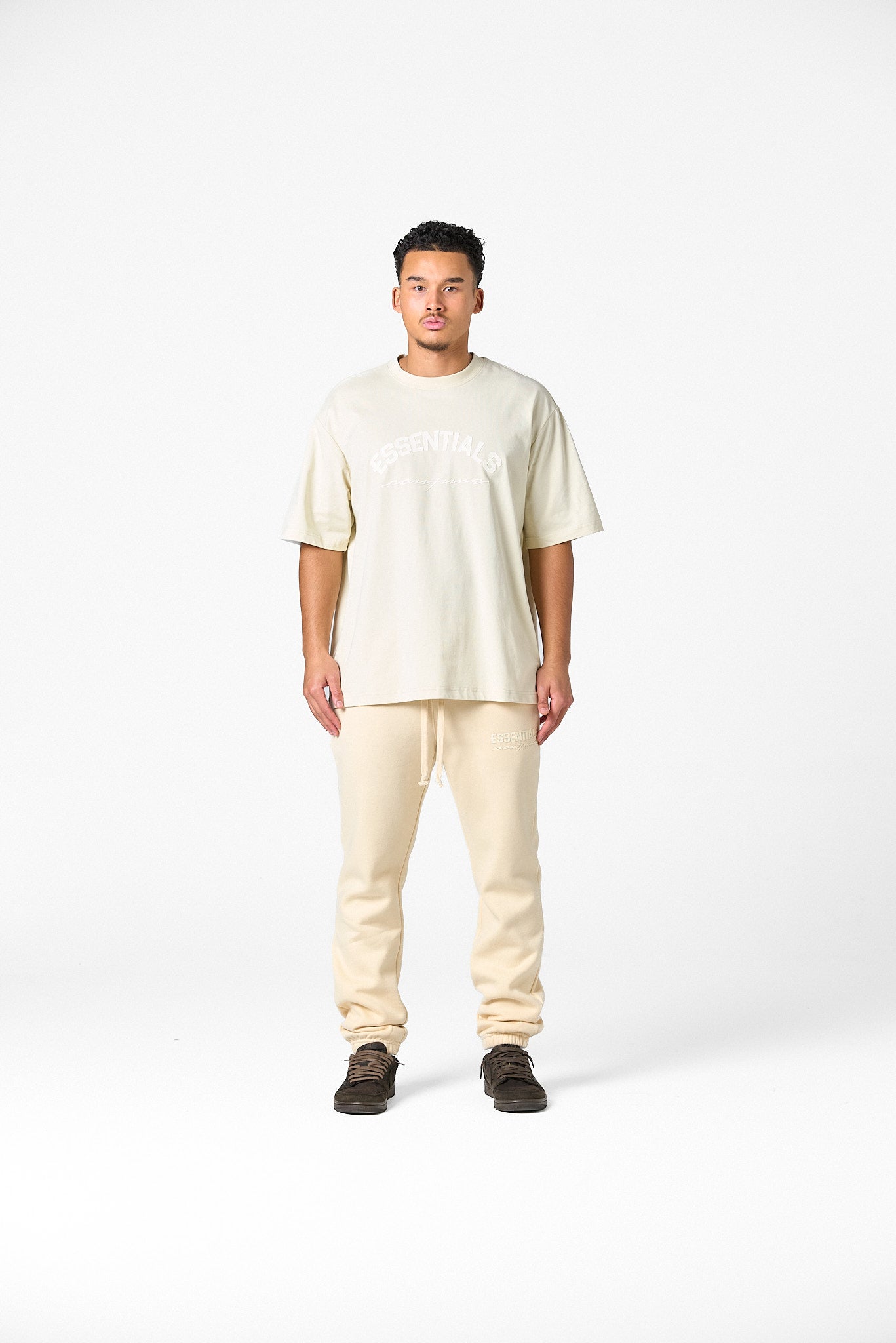 BASIC CURVE SHIRT - BEIGE