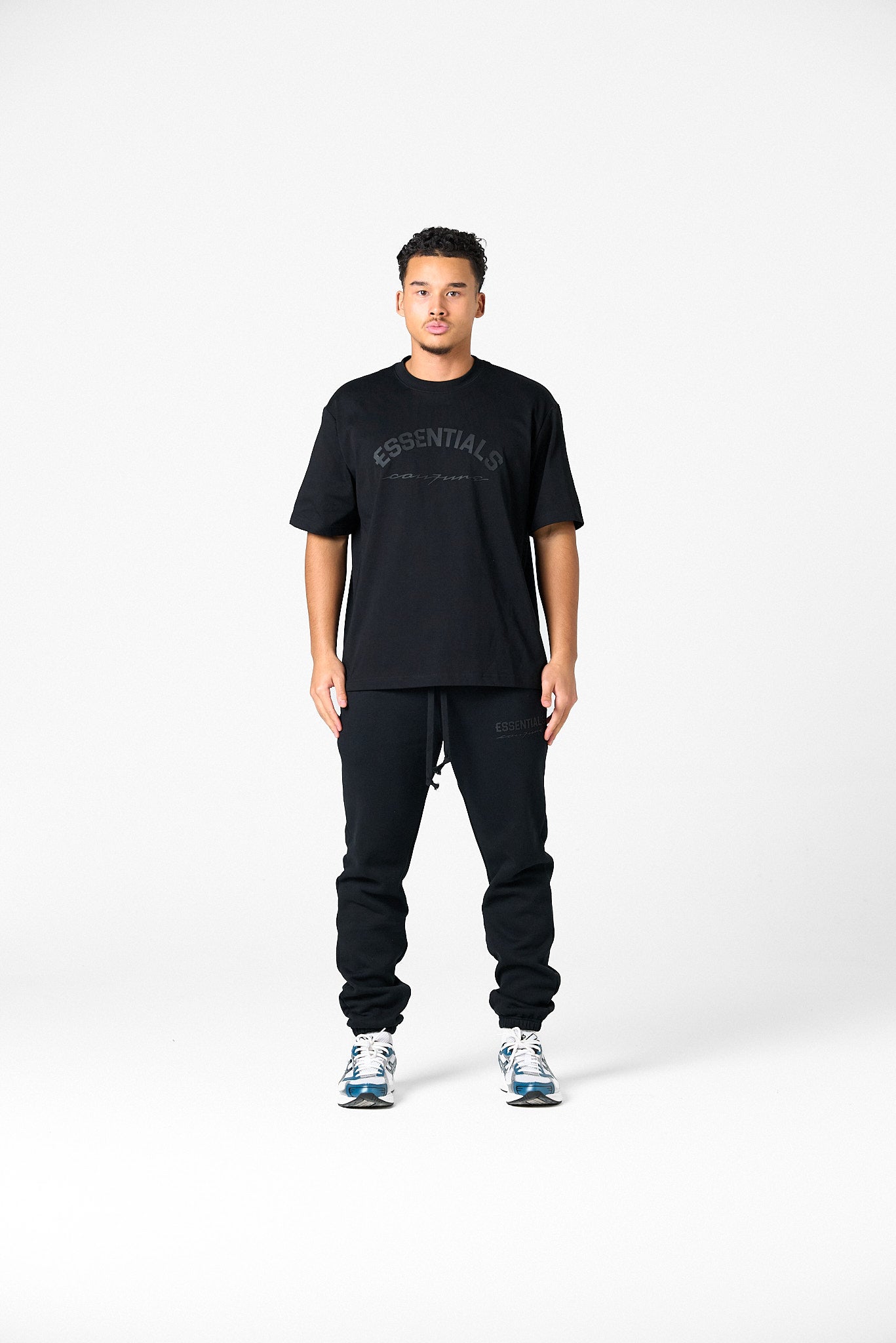 BASIC CURVE SHIRT - BLACK