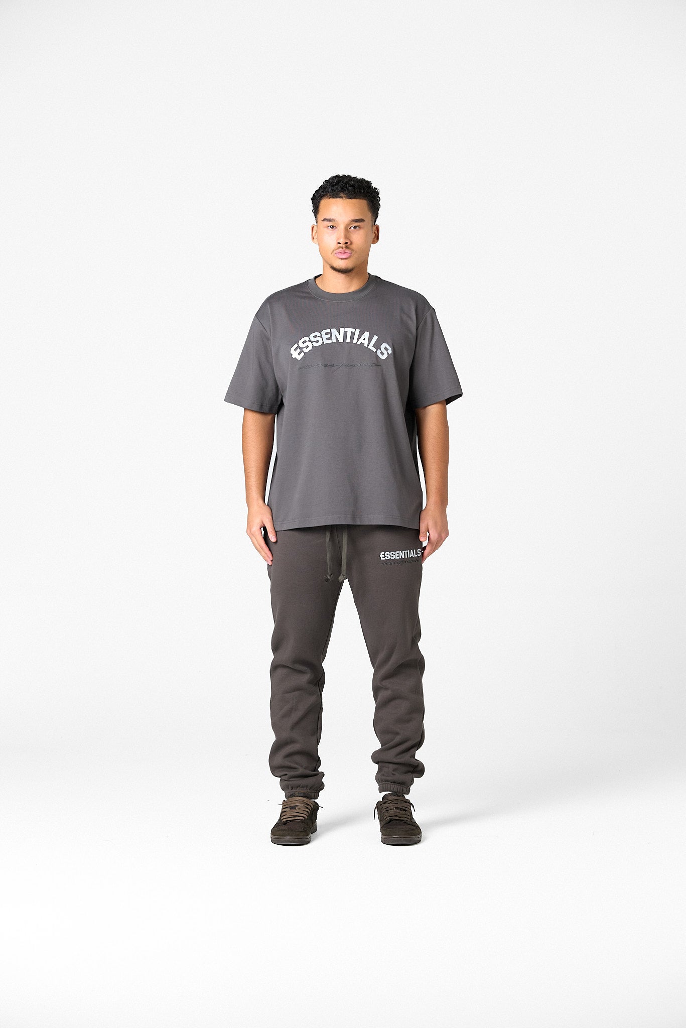BASIC CURVE SHIRT - DARK GREY