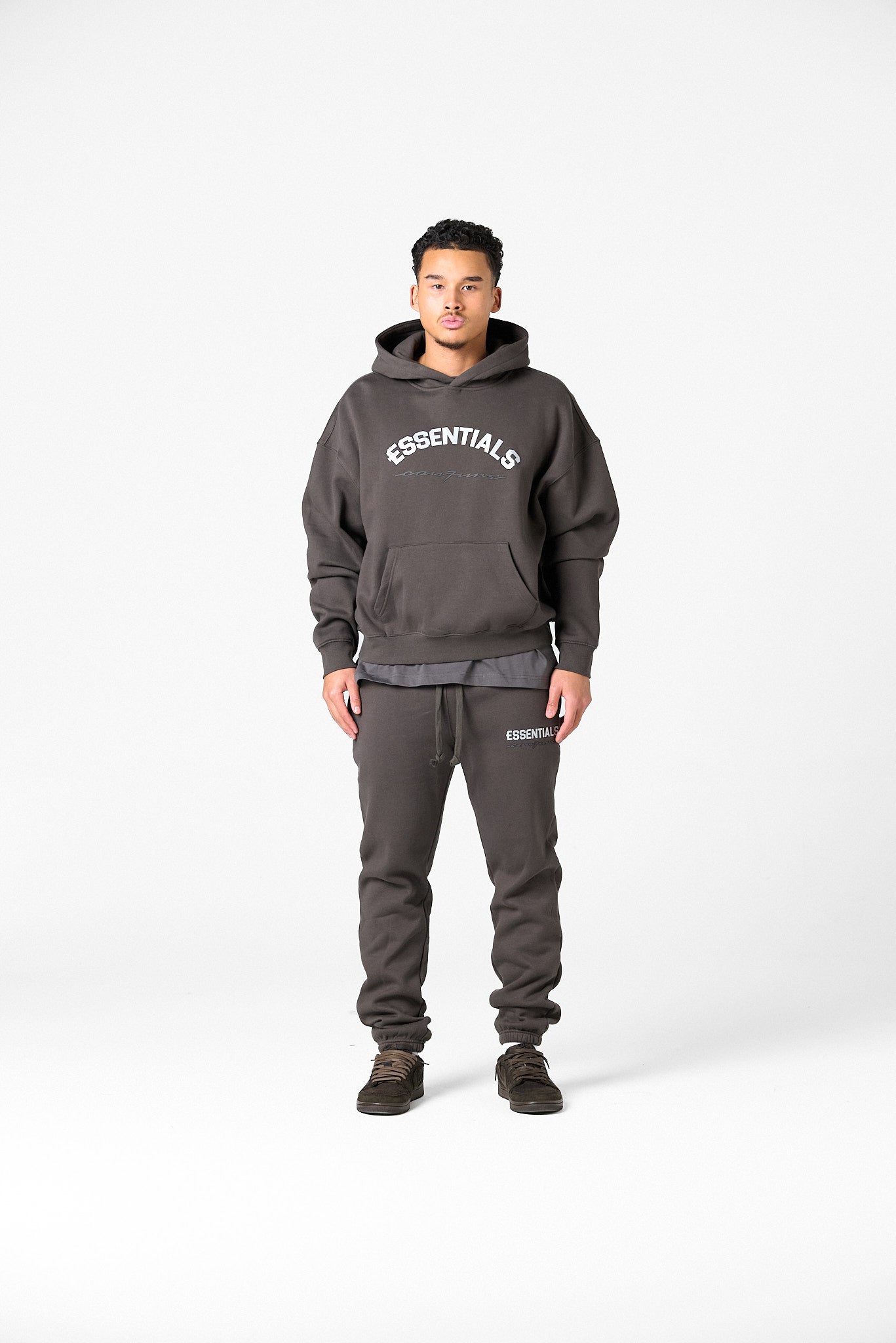 BASIC CURVE TRACKSUIT - DARK GREY