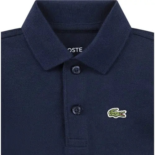 Lacoste polo rompertje marineblauw 3-12 mnd
